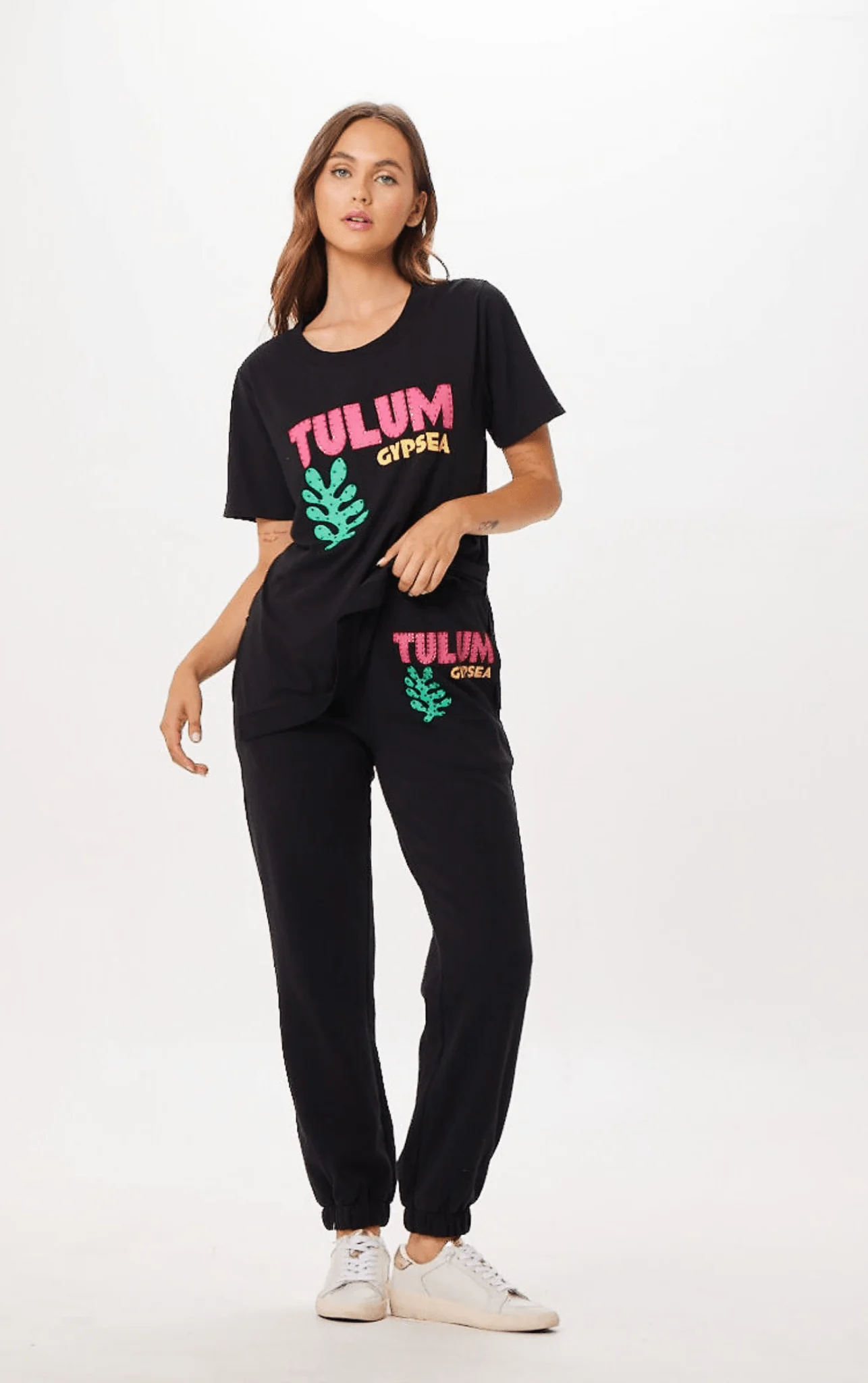 Black Tulum Jet Setter T-Shirt - Image 4