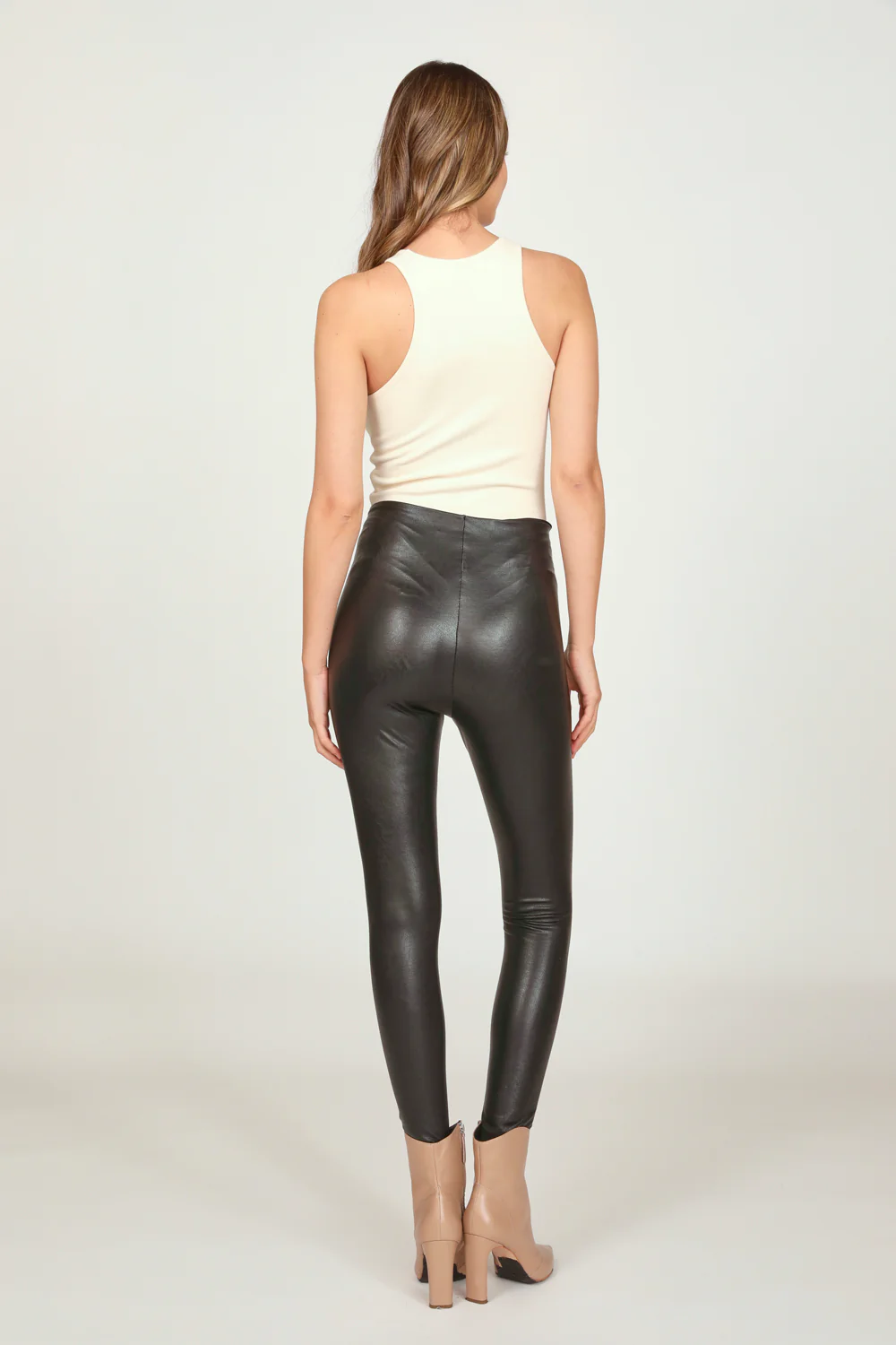Black Faux Leather Legging - Image 4