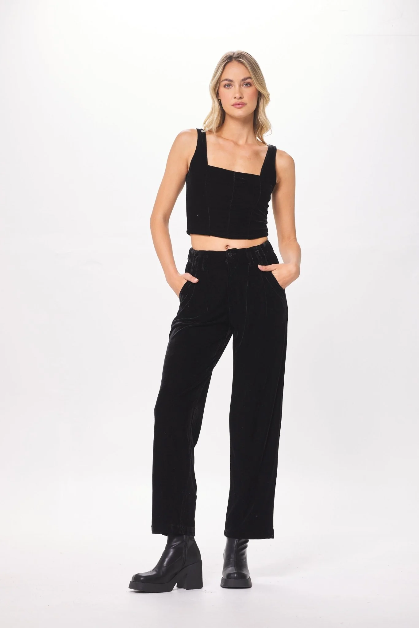 Black Velvet Trouser - Image 3