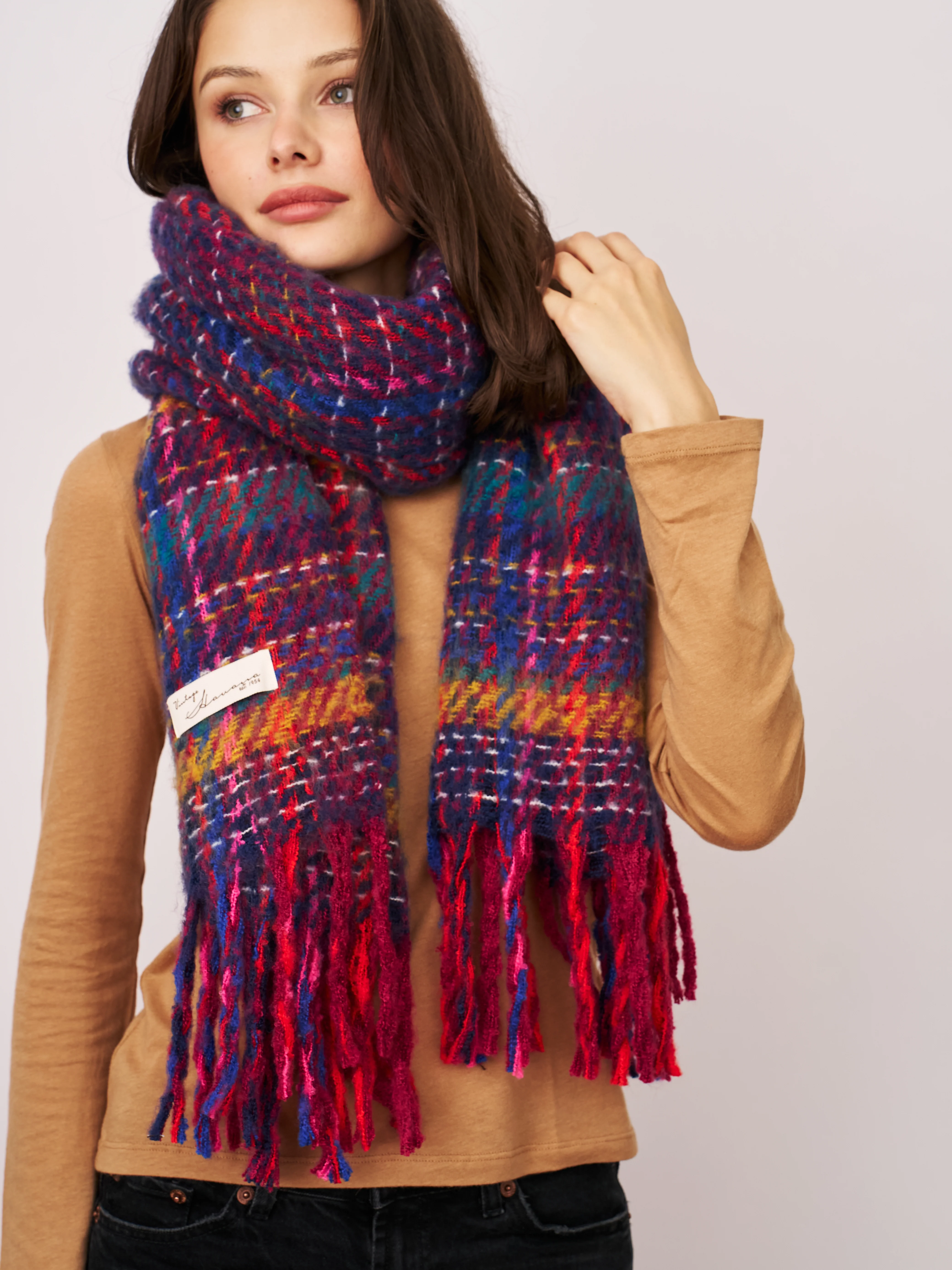 BRUSH SCARF - PINK MULTI - Image 2