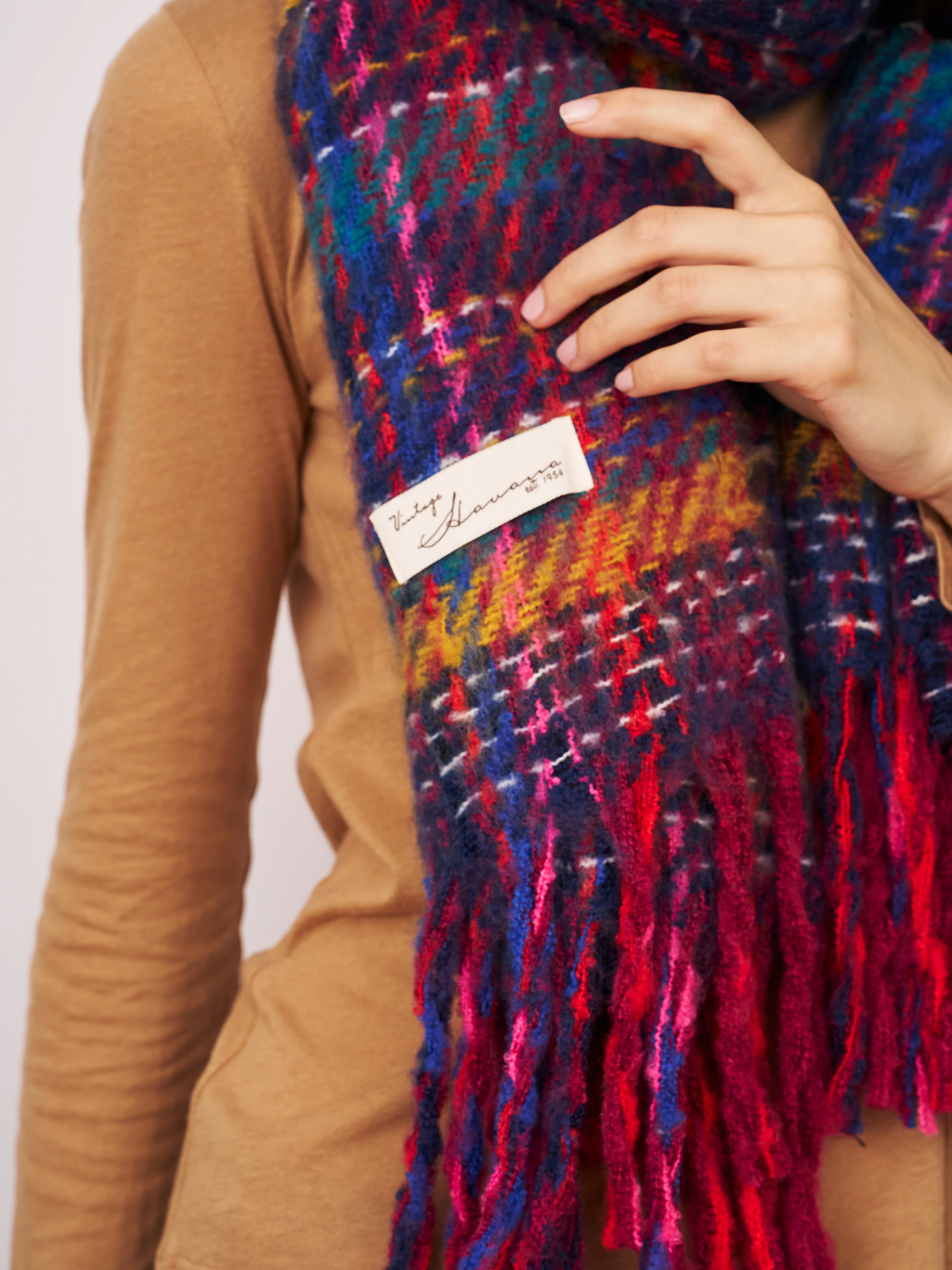 BRUSH SCARF - PINK MULTI - Image 3
