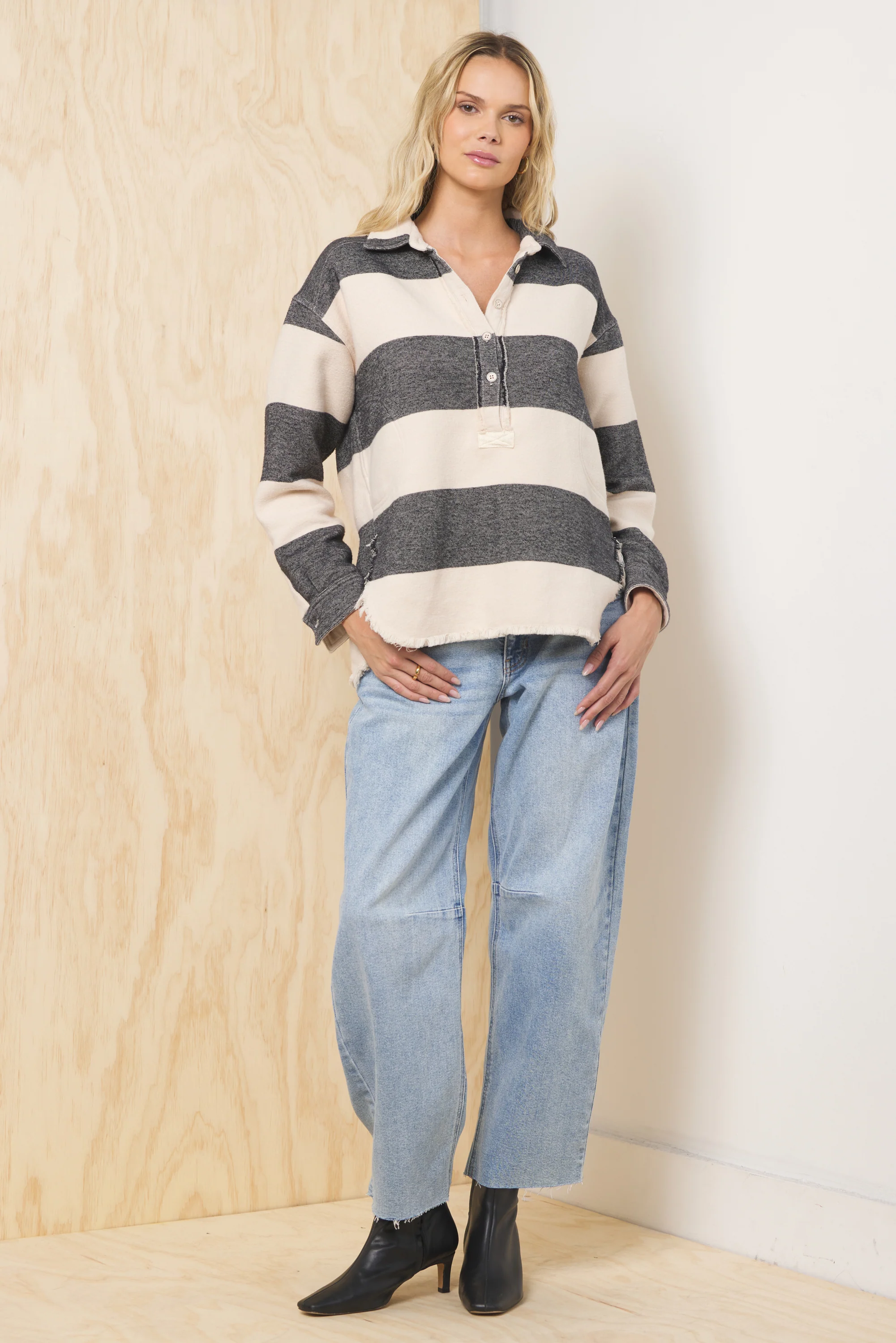 Buffalo Stripe Quarter Button Up - Image 6