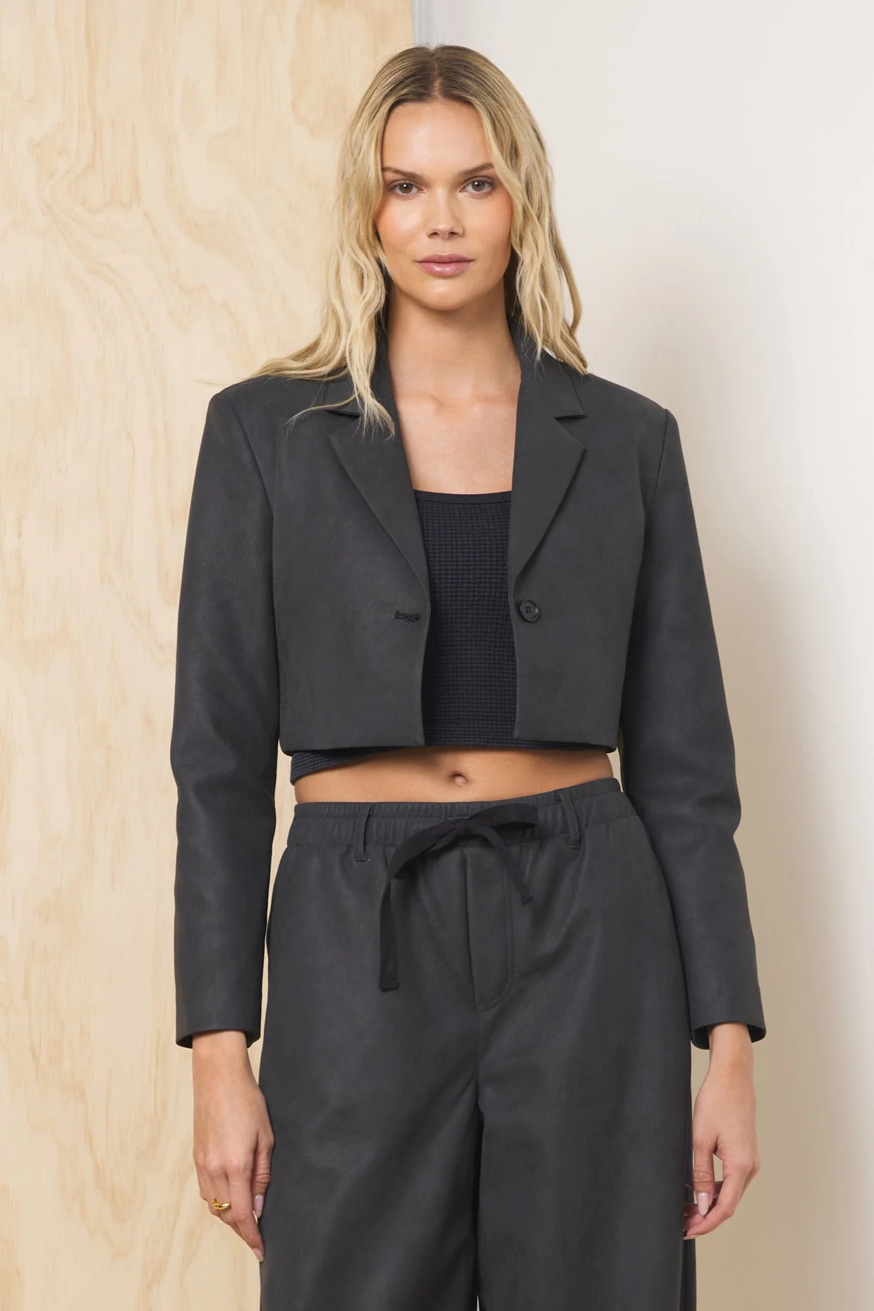Faux Leather 2-Piece Set - Image 2