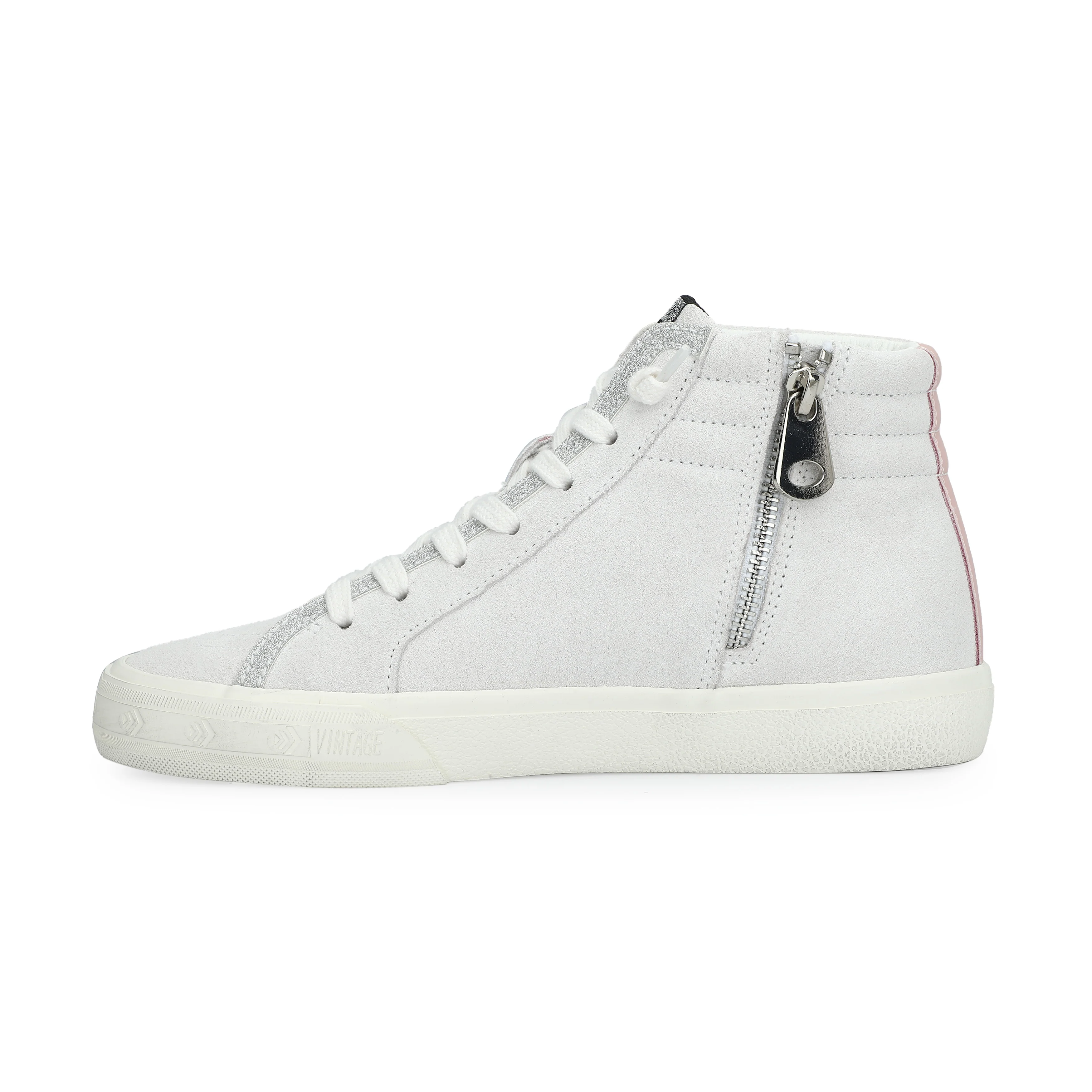 GADOL HIGH 16 - GREY SUEDE/BABY PINK POP - Image 4