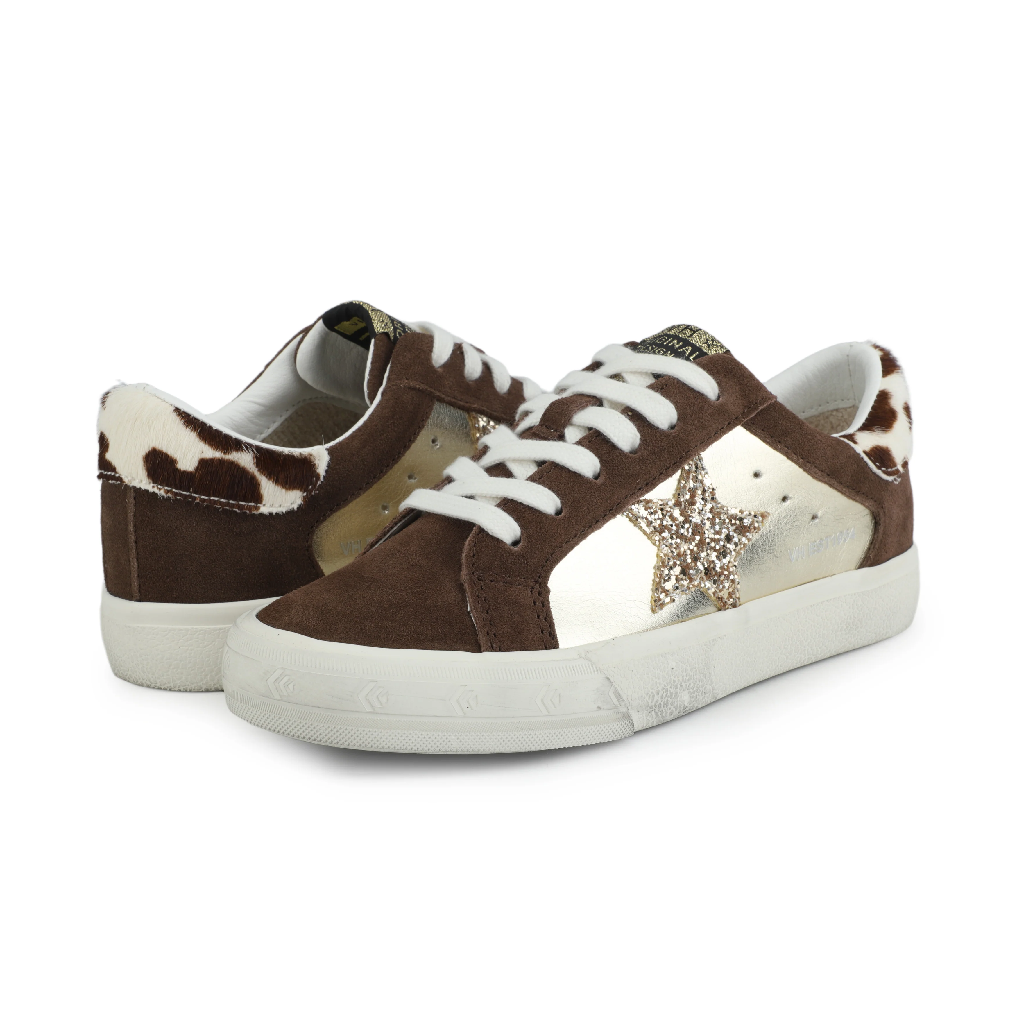 GRANDE - BROWN SUEDE/GOLD FOIL - Image 4