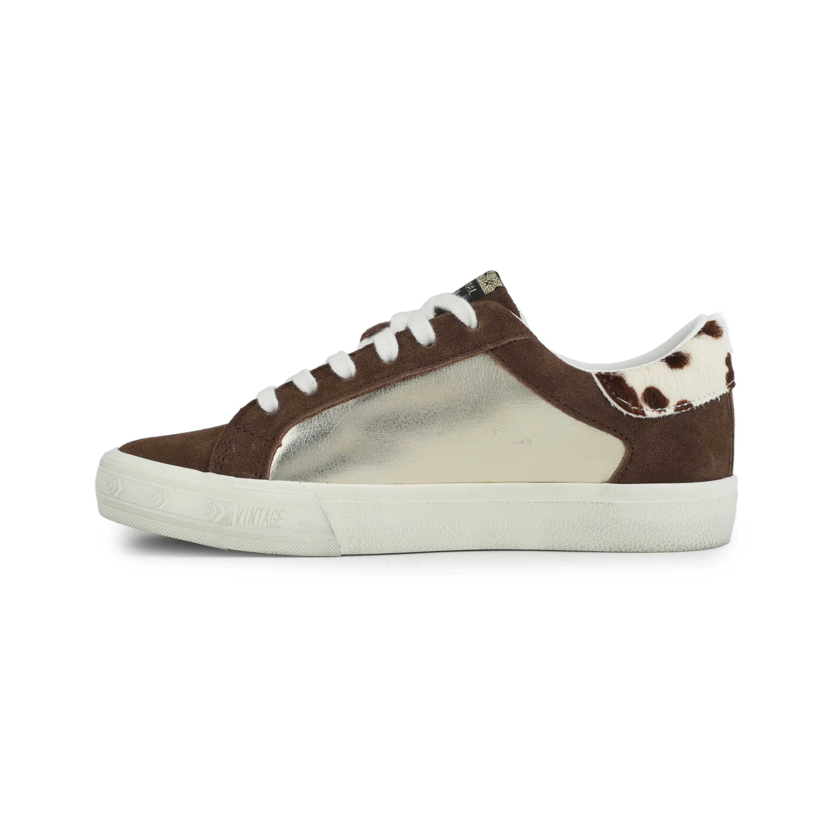 GRANDE - BROWN SUEDE/GOLD FOIL - Image 5