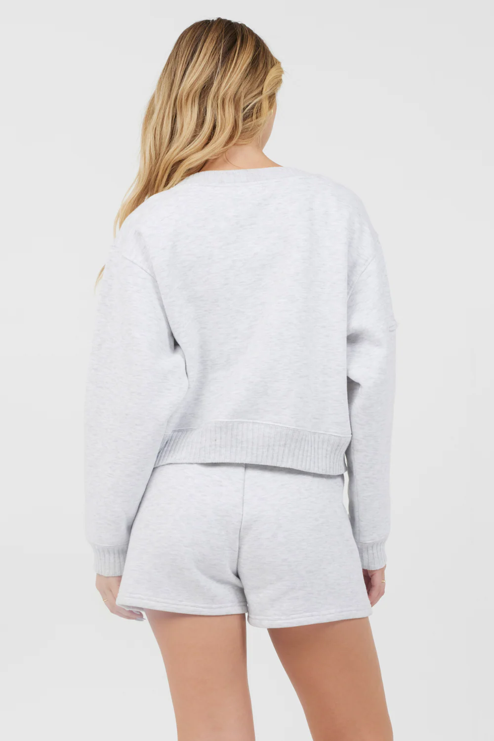 Grey Icicle Essential Fleece Crewneck - Image 3