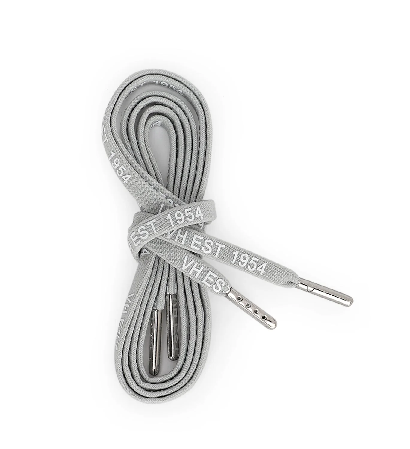 GREY WHITE SILVER TIP LACES - Image 4