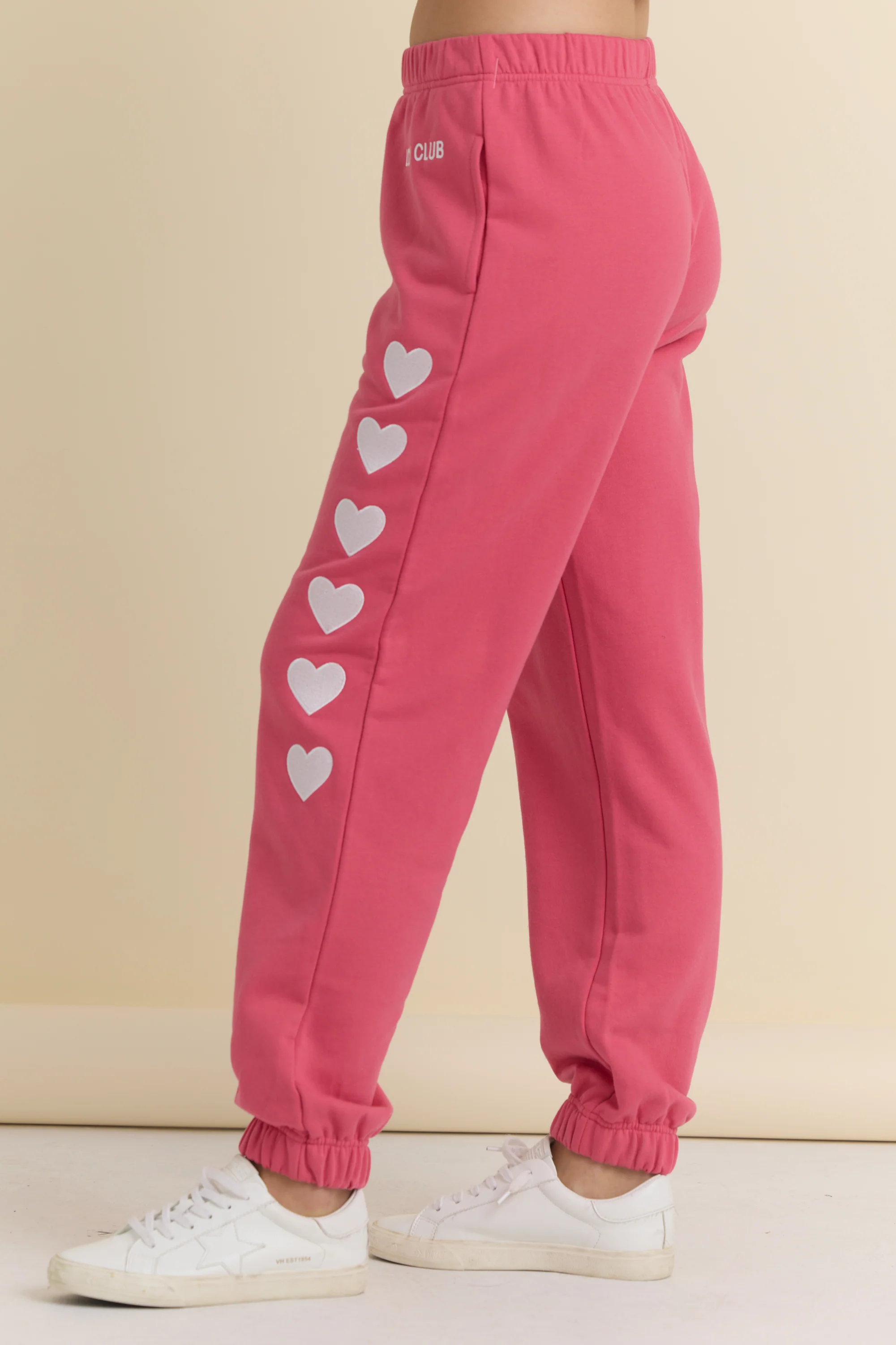 Heart Embroidered French Terry Joggers - Image 6