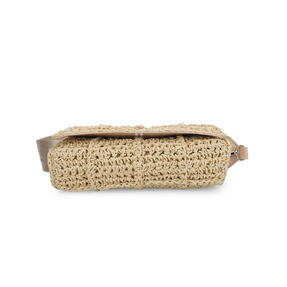 Ibiza Cream Rafia Bag - Image 5