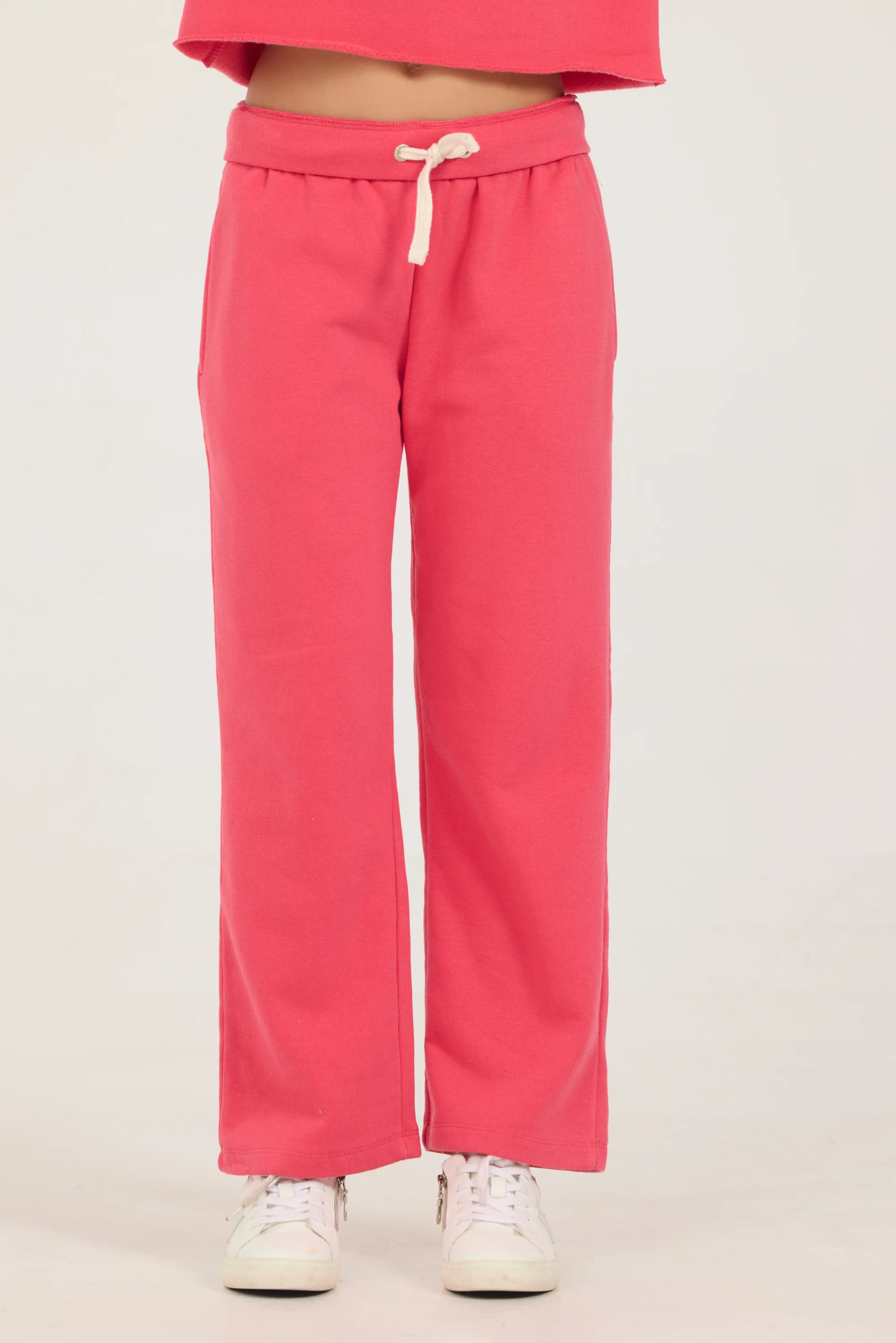 Kids Burnout Wide Leg Heart Back Pocket Pants - Image 6