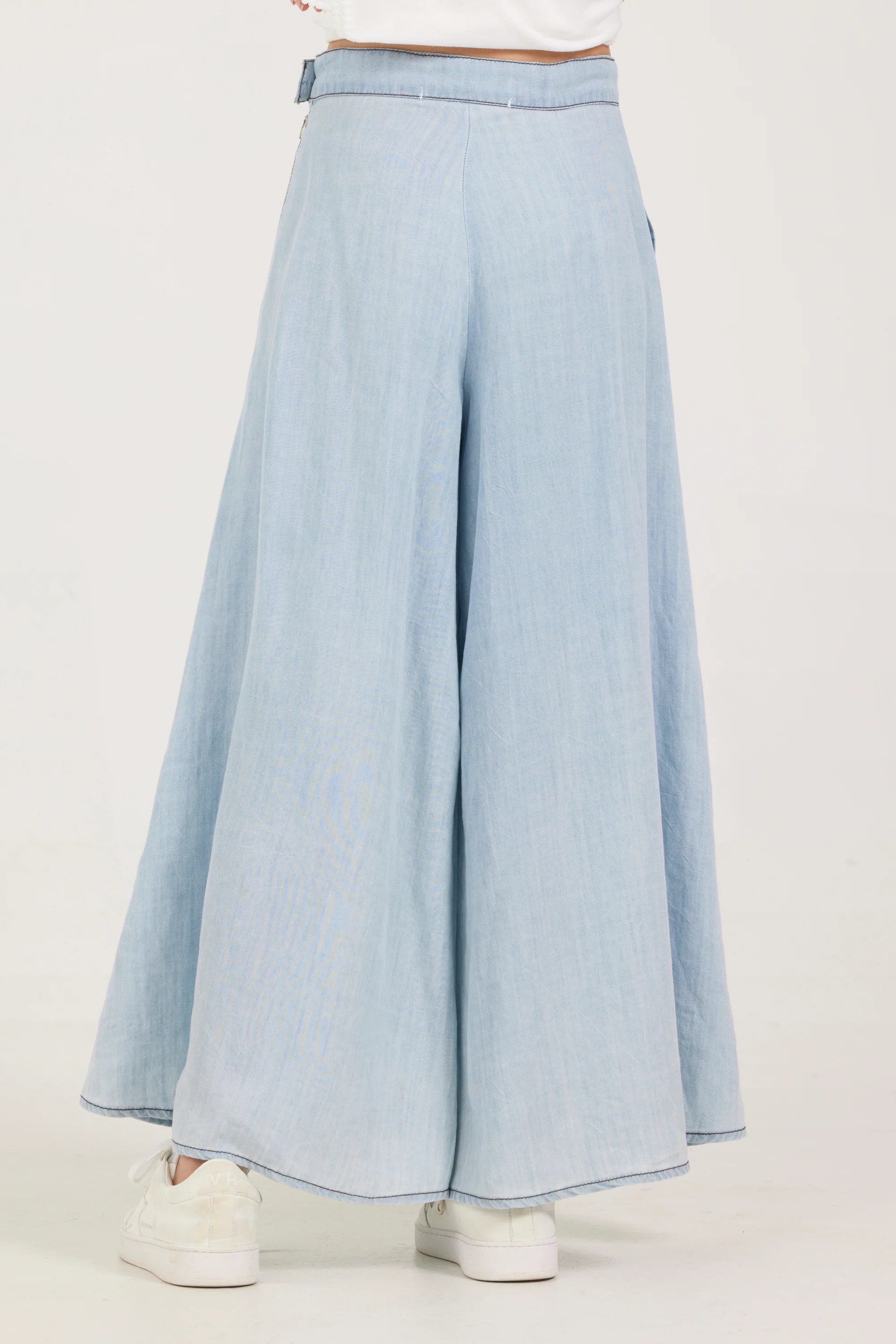 Kids Chambray Wide Leg Pant - Image 2