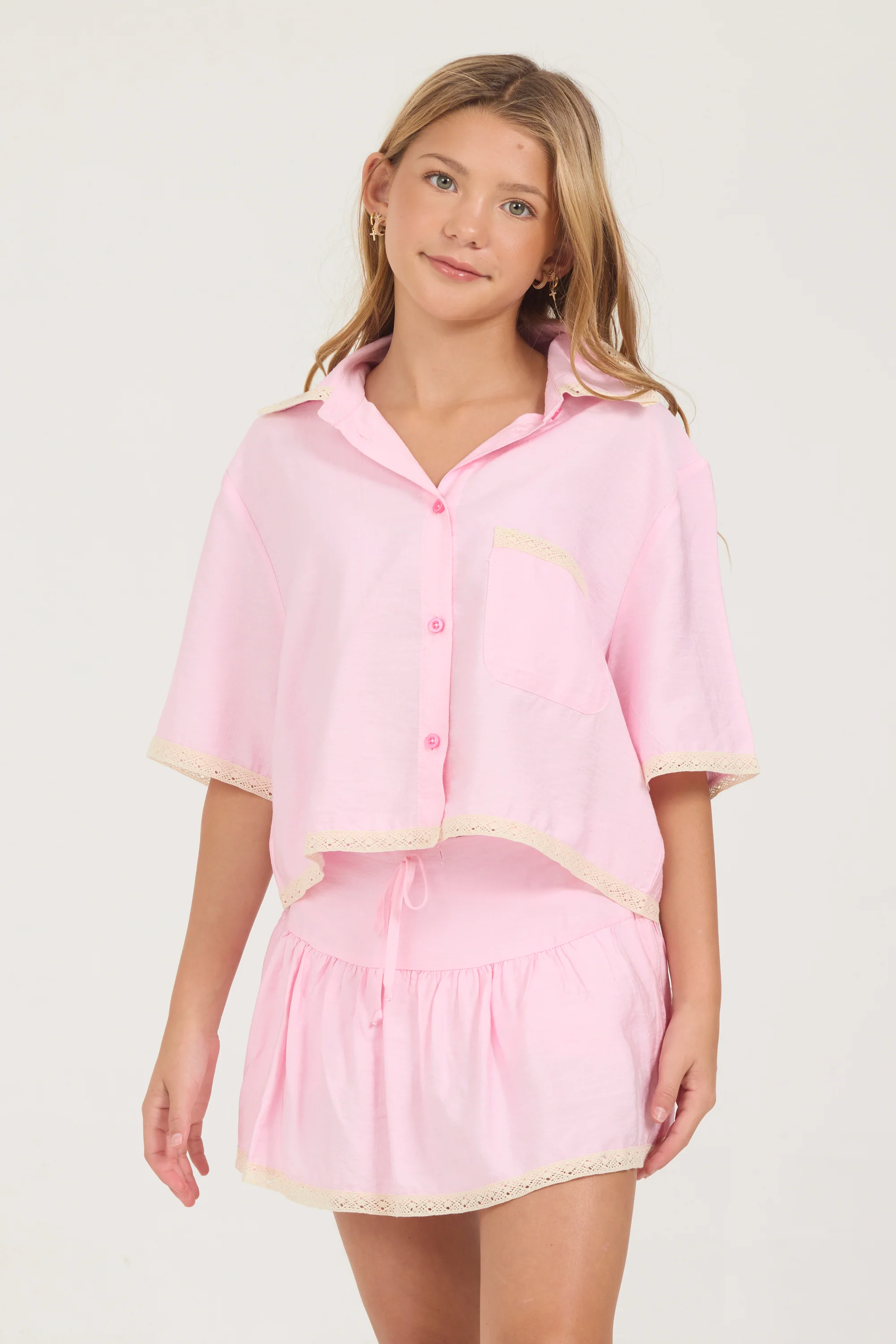 Kids Cherry Blossom Skort - Image 4