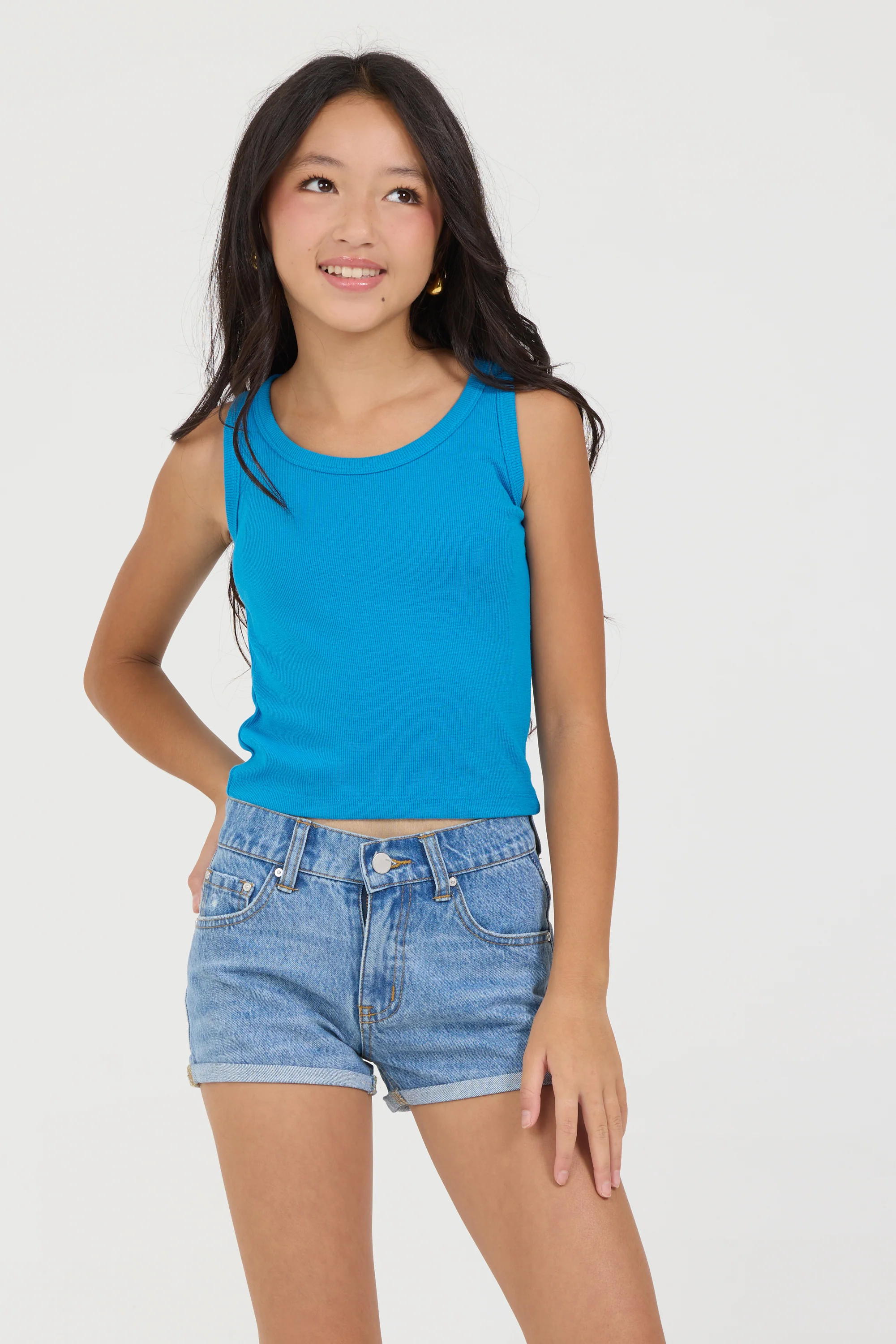 Kids Ribbed Tank - Image 6