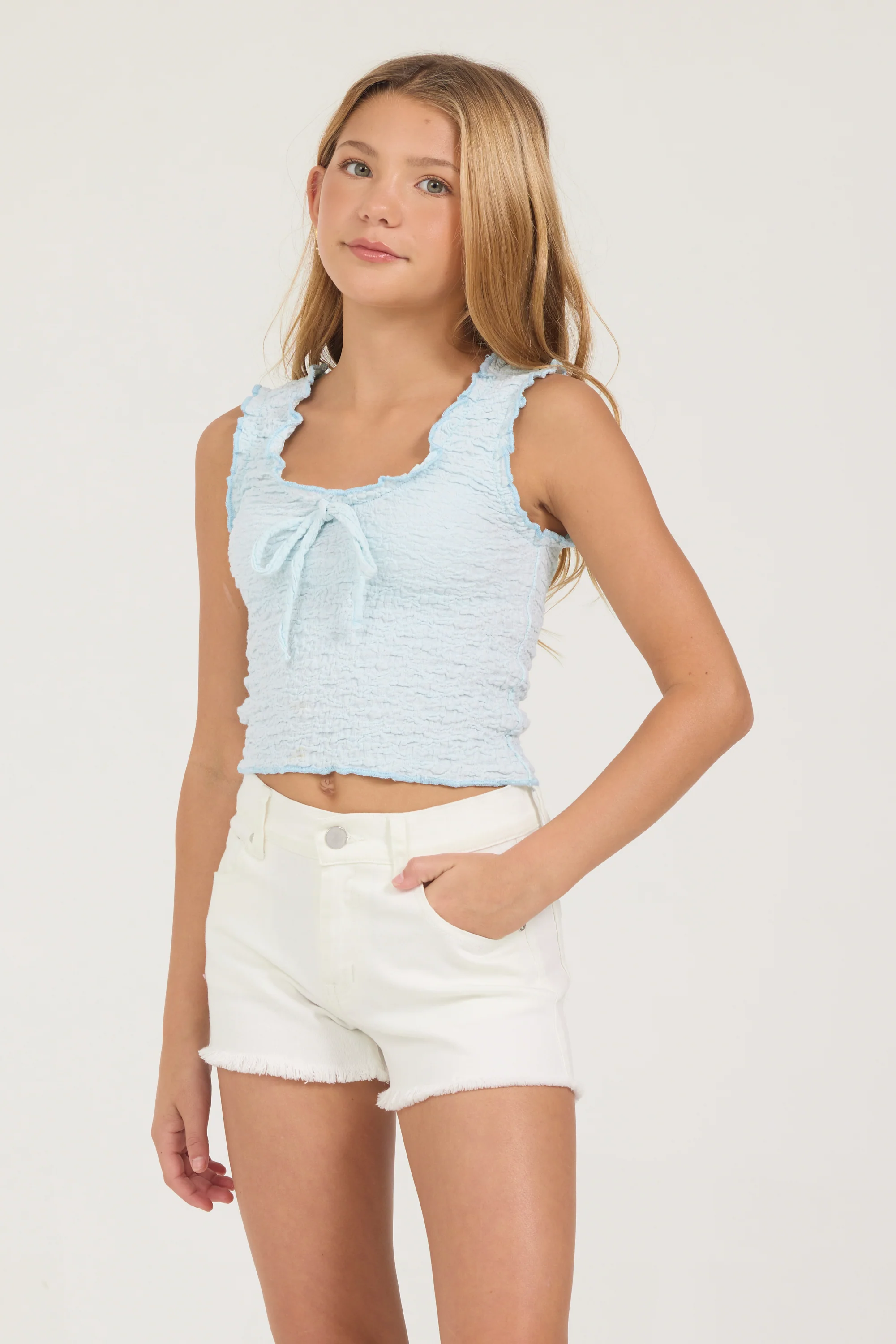 Kids Smocked Tank with Bow