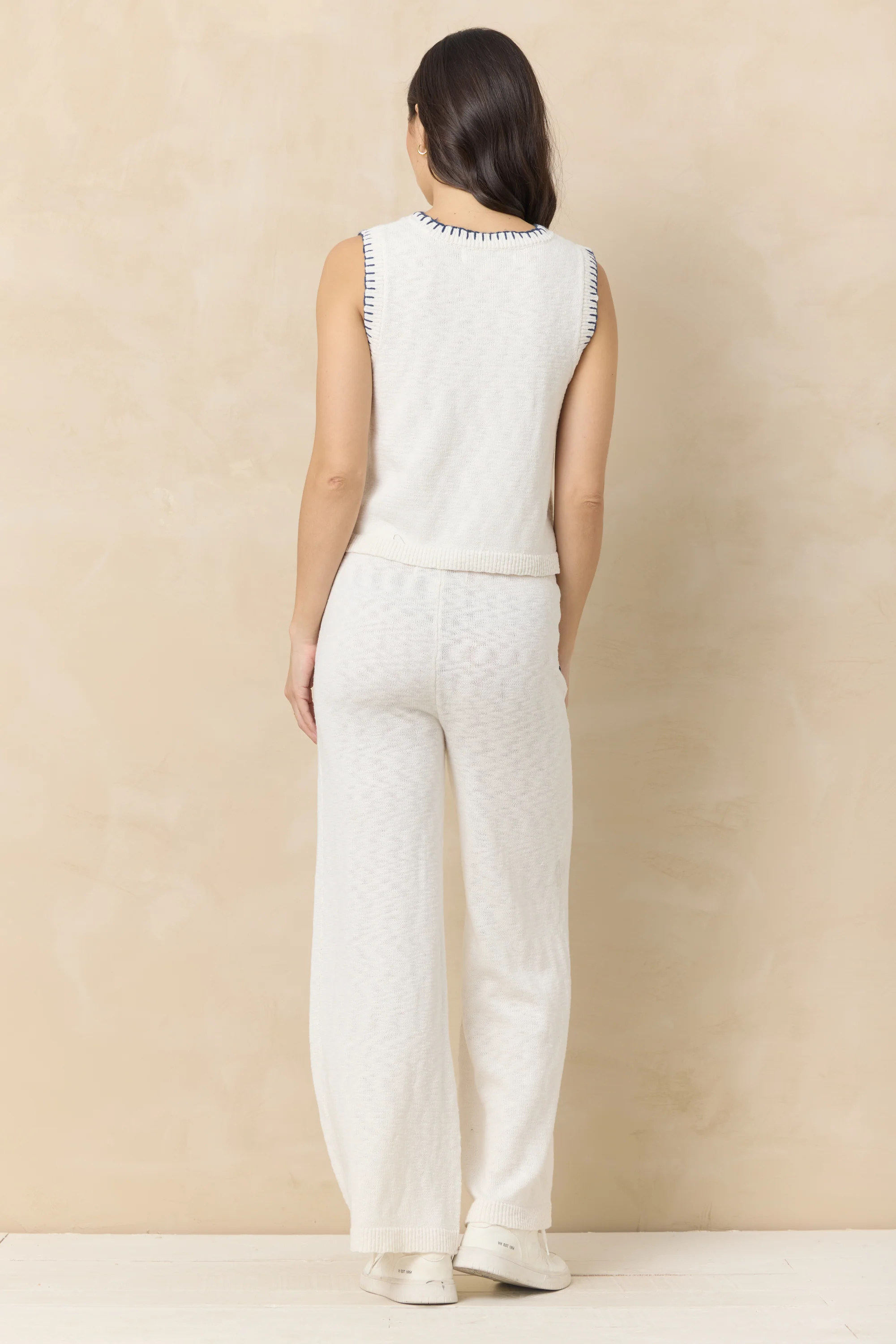 Knit Pants with Whipstitch - Image 4
