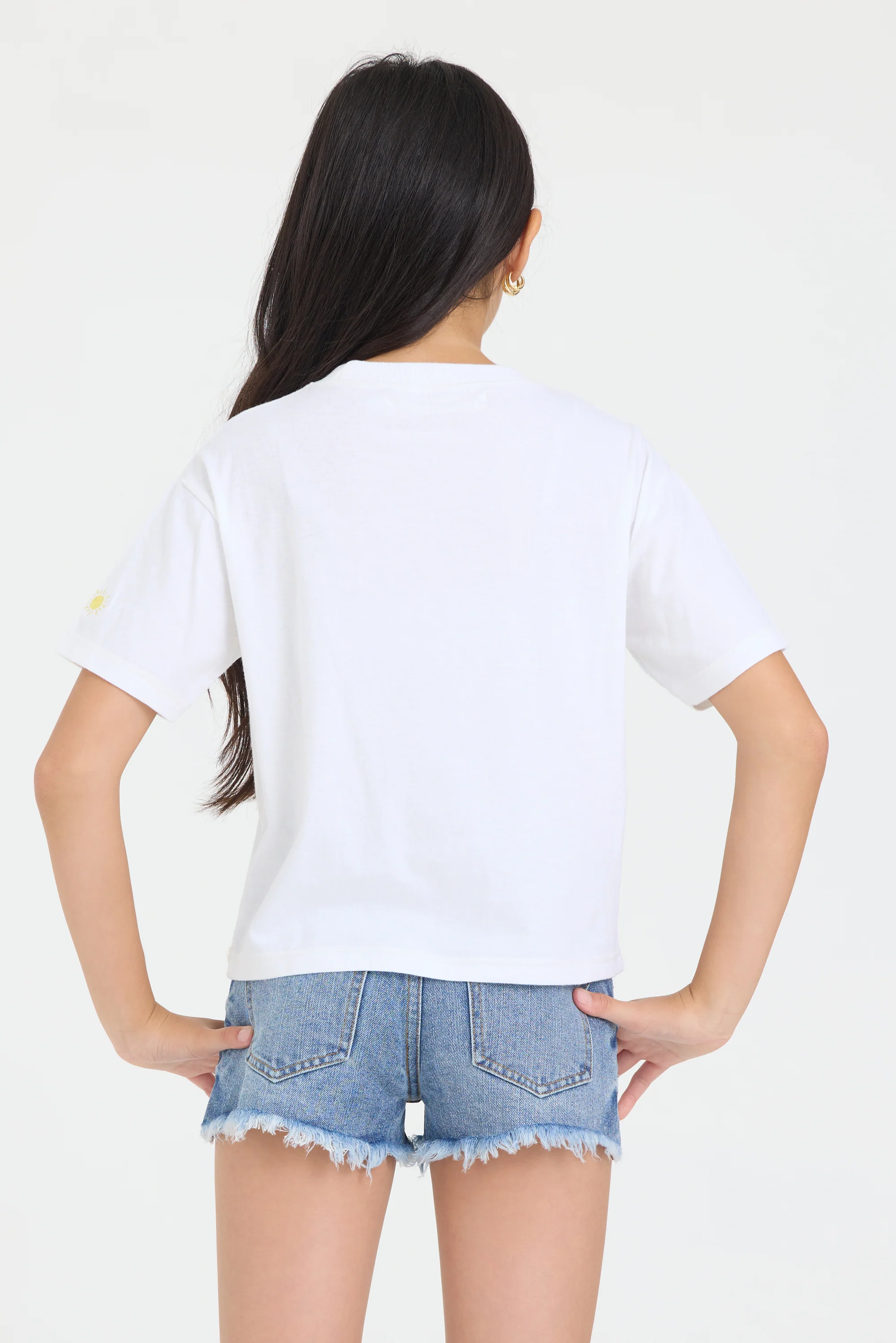 Kids Distressed Denim Short - Image 3