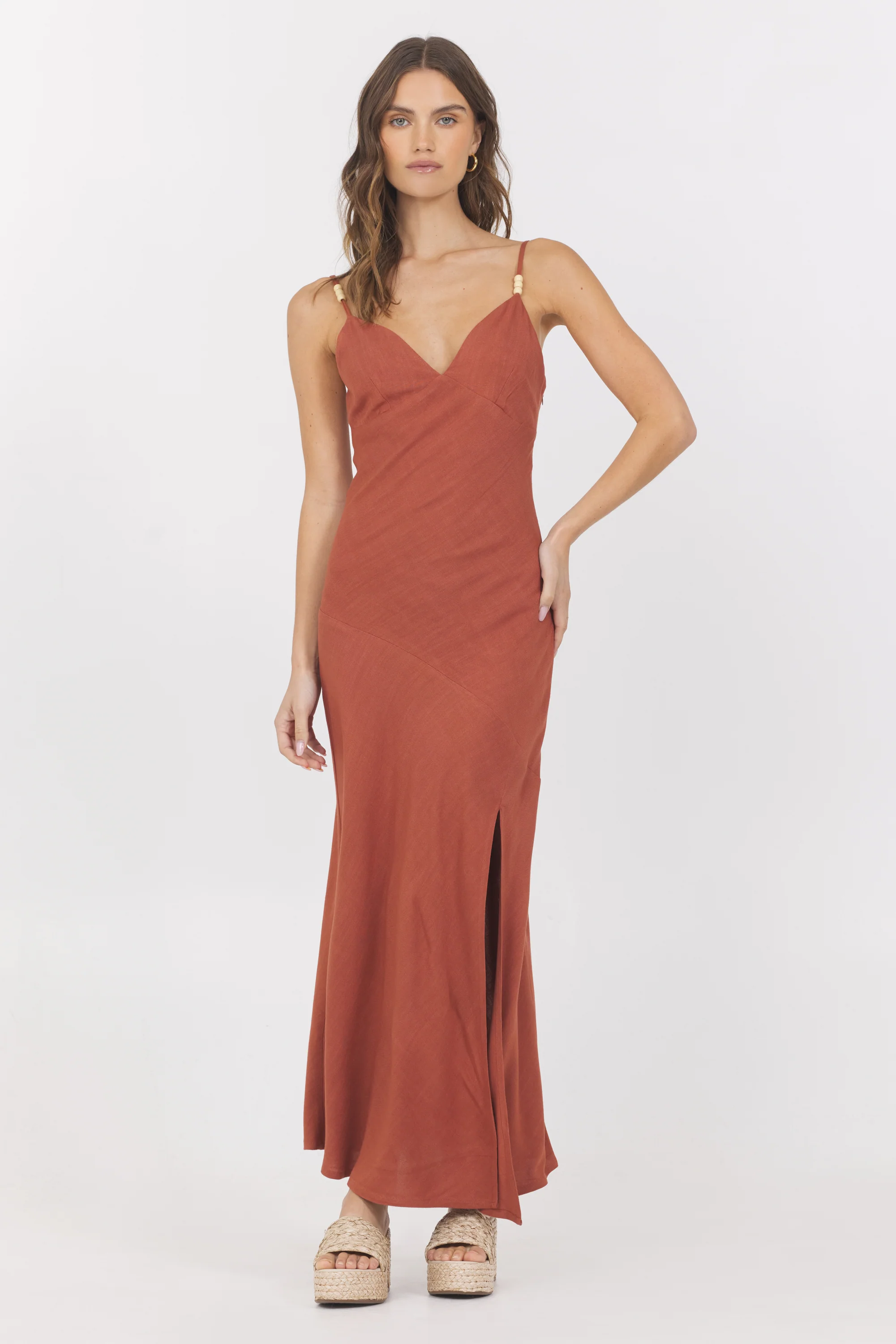 Linen Maxi Dress - Image 2
