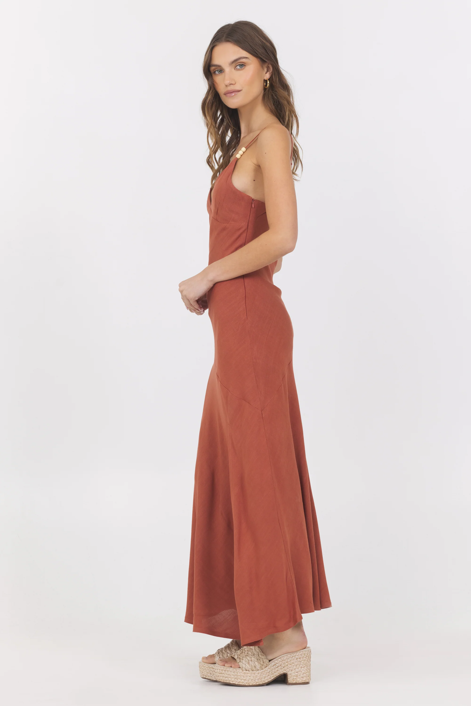 Linen Maxi Dress - Image 3