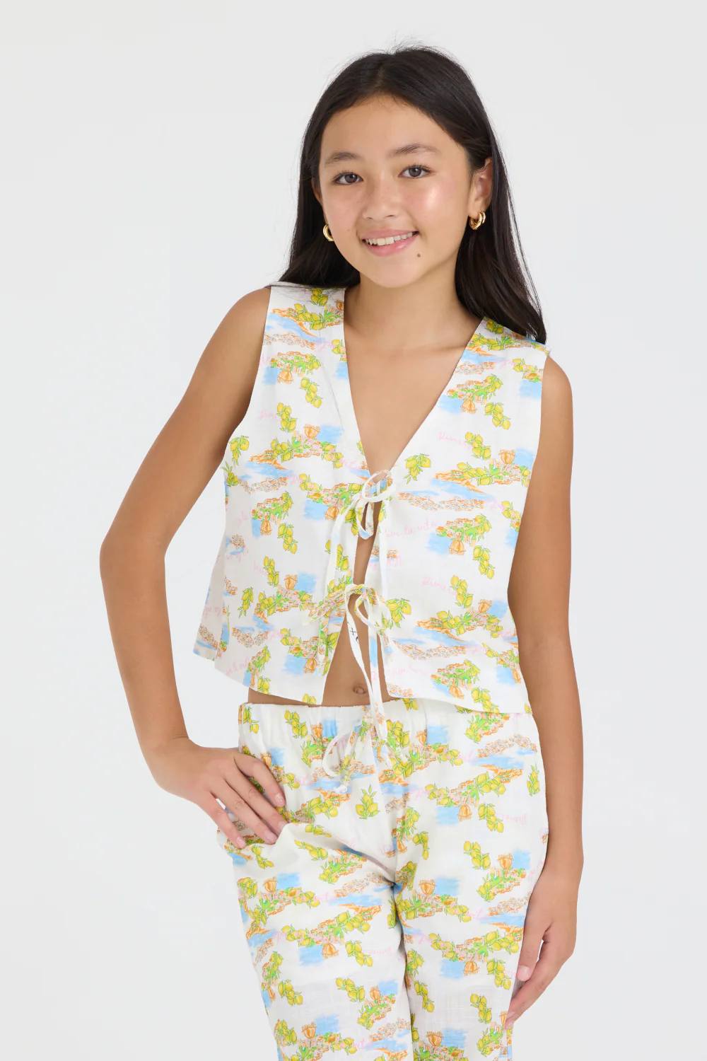 Kids Tie Front Vest - Image 3