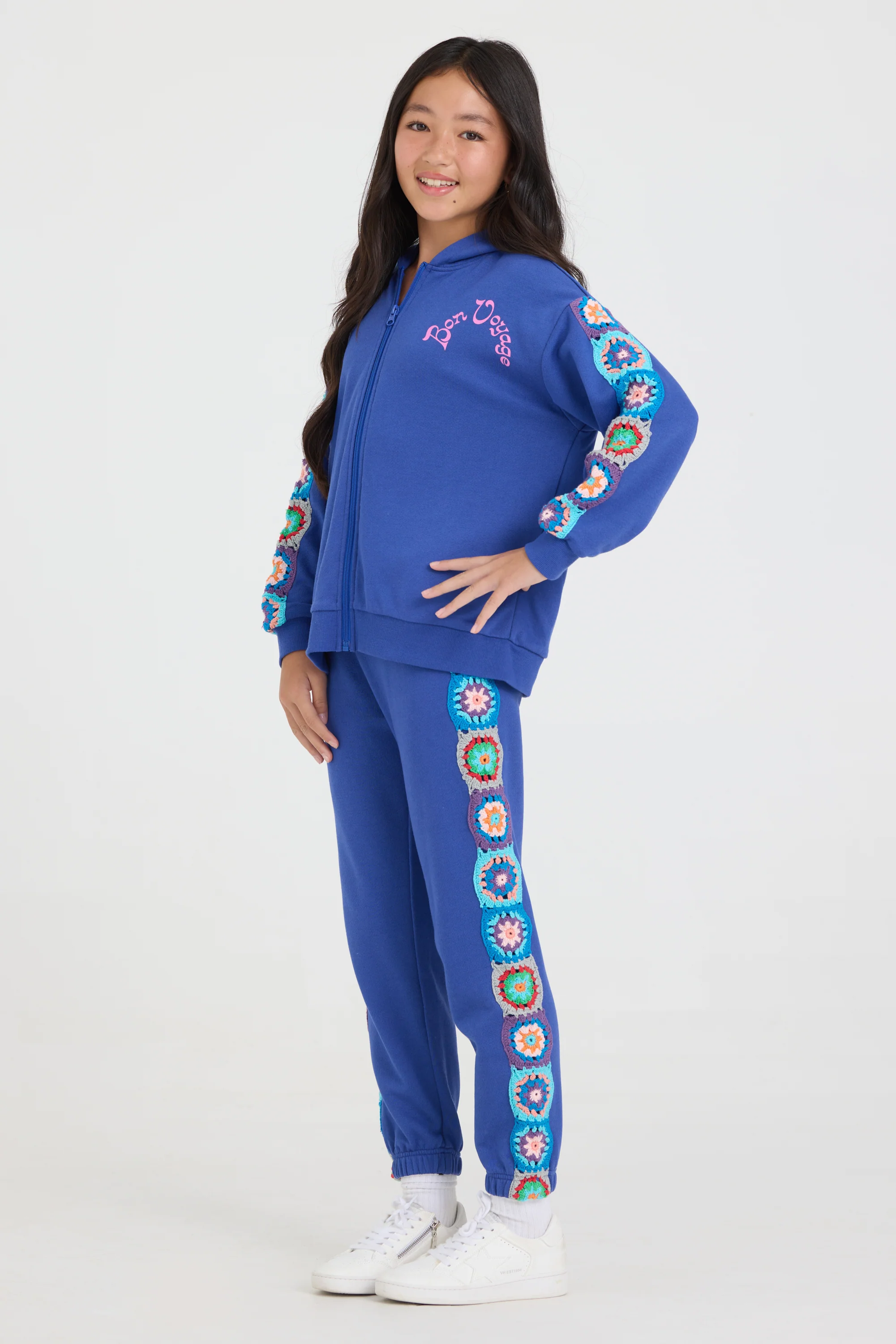 Kids Navy Jogger w/Crochet - Image 2