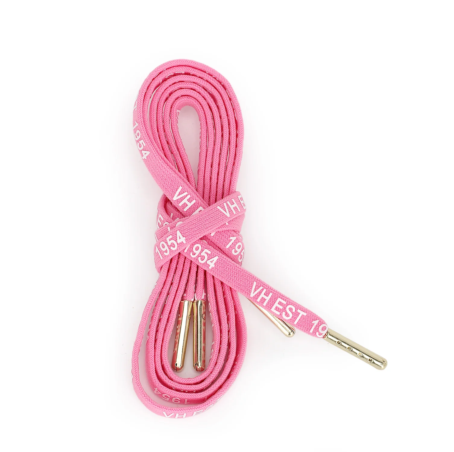 PINK WHITE GOLD TIP LACES - Image 3