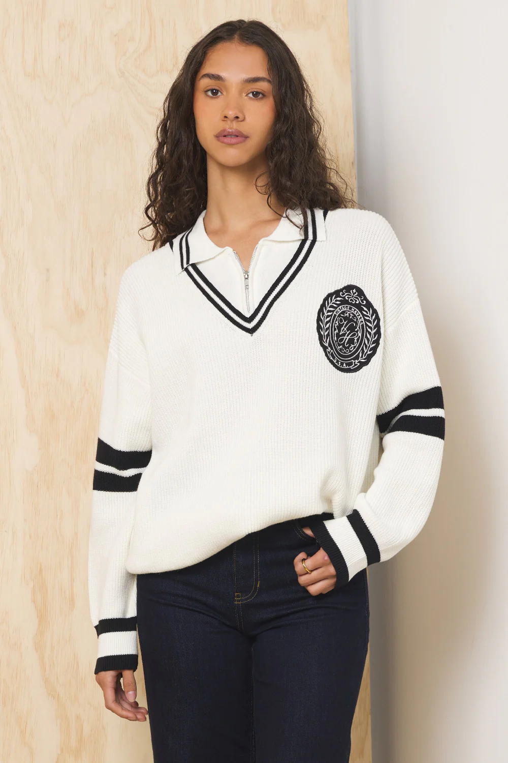 Polo Quarter Zip Sweater - Image 3