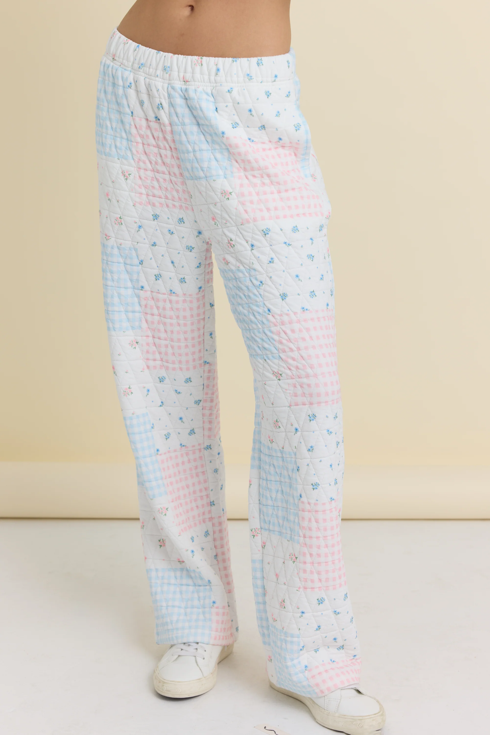 Printed Quilt Wide Leg Pant - Image 3