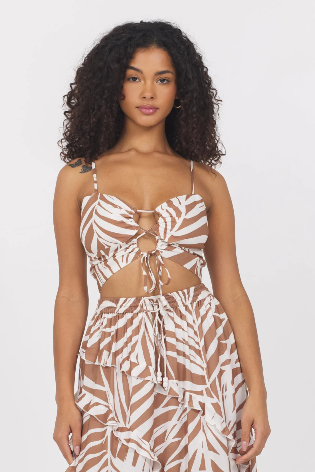 Printed Rayon Tank + Skirt 2-Piece Set - Image 3