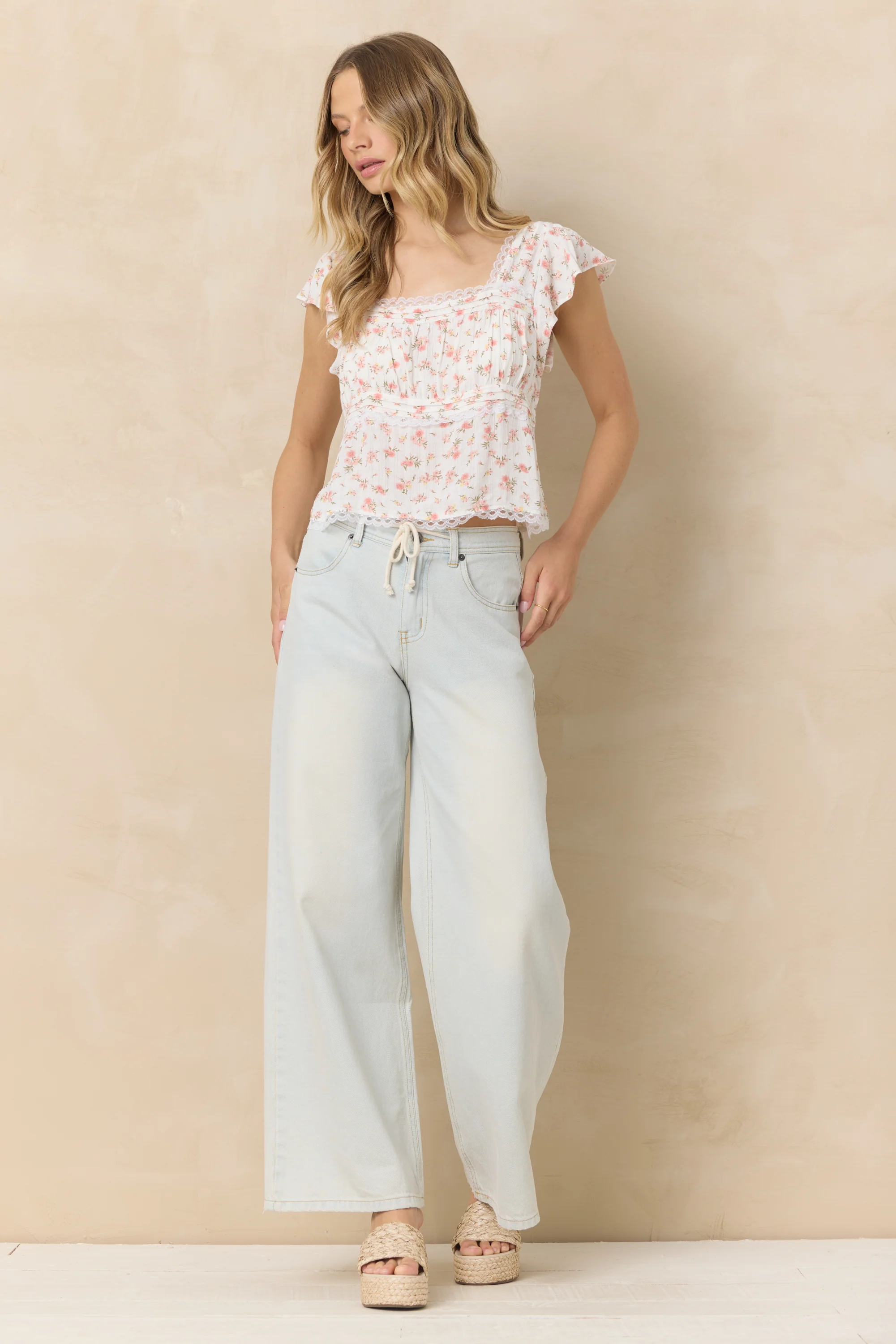 Printed Woven Top - Image 3