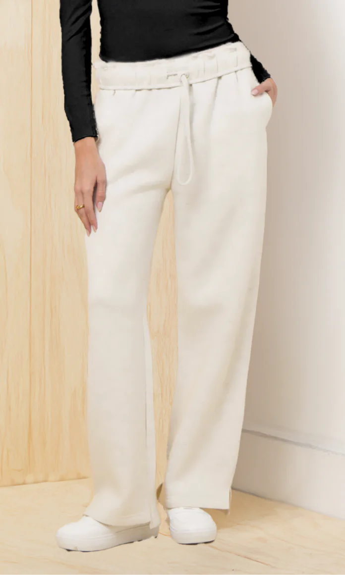 Proweave Fold Over Sweatpants - Bone