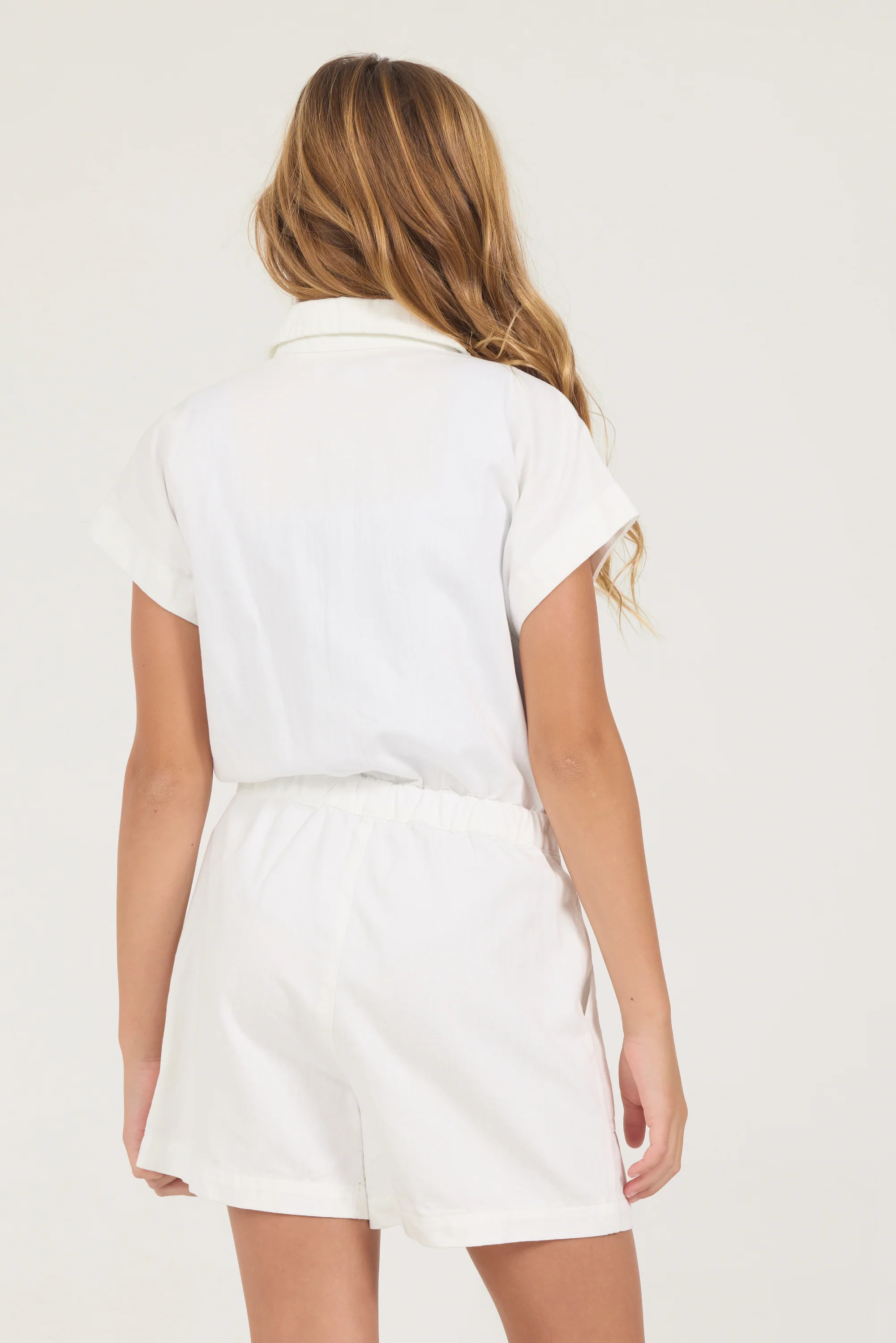Kids S/S Zip Up Romper - Image 2