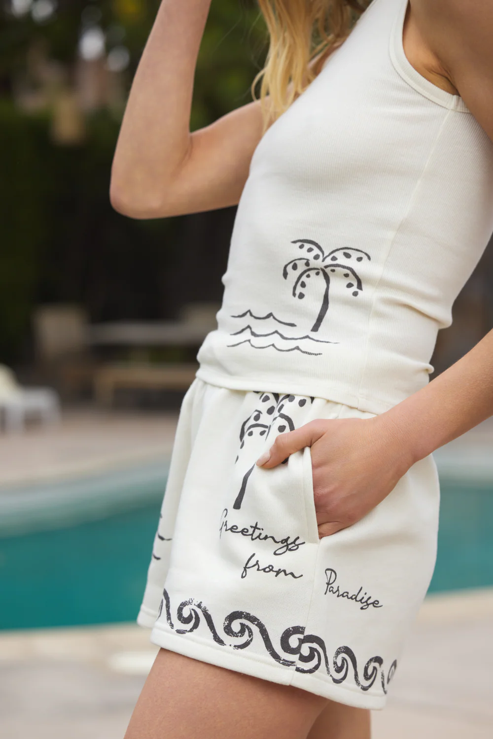 Sea Paradise Ribbed Tank Top - Image 4