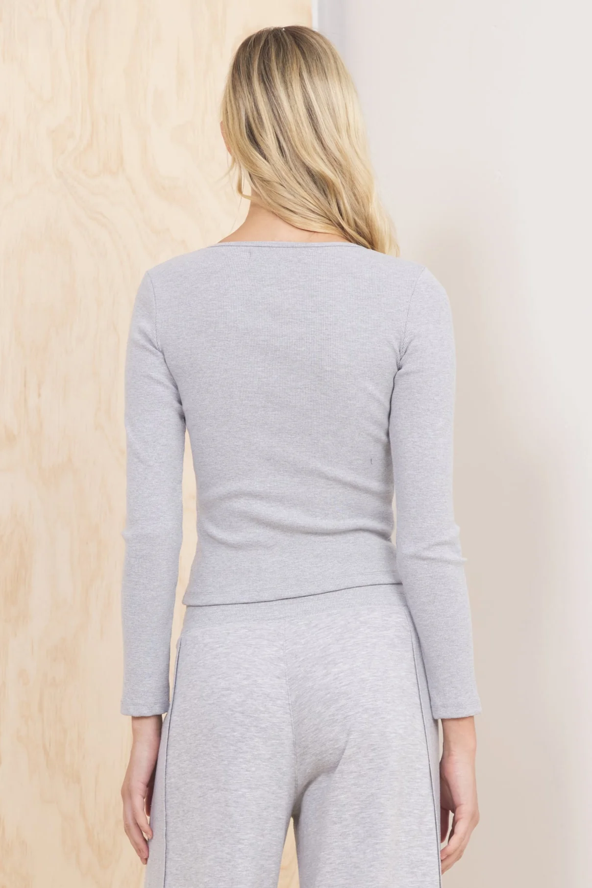 Seamless Long Sleeve Henley - Image 3