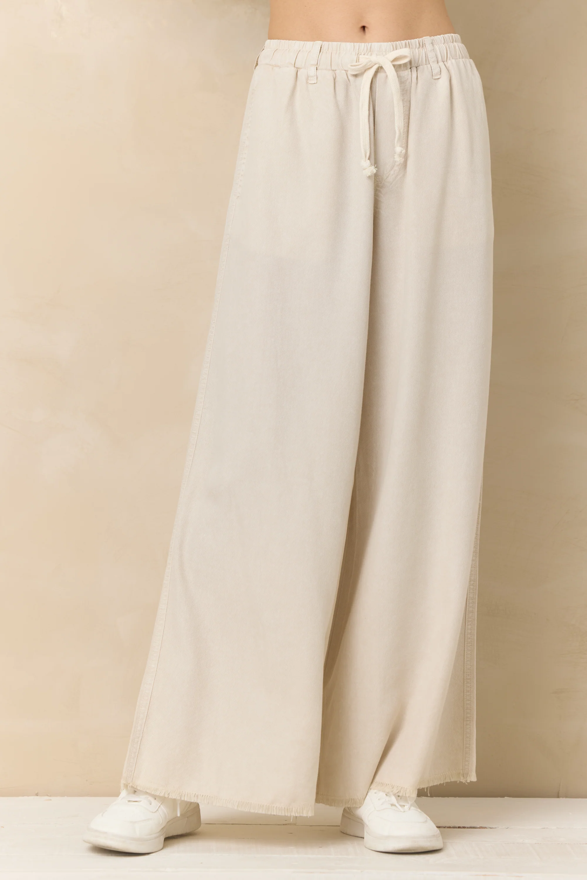 Soft Tan Wide Leg Pant