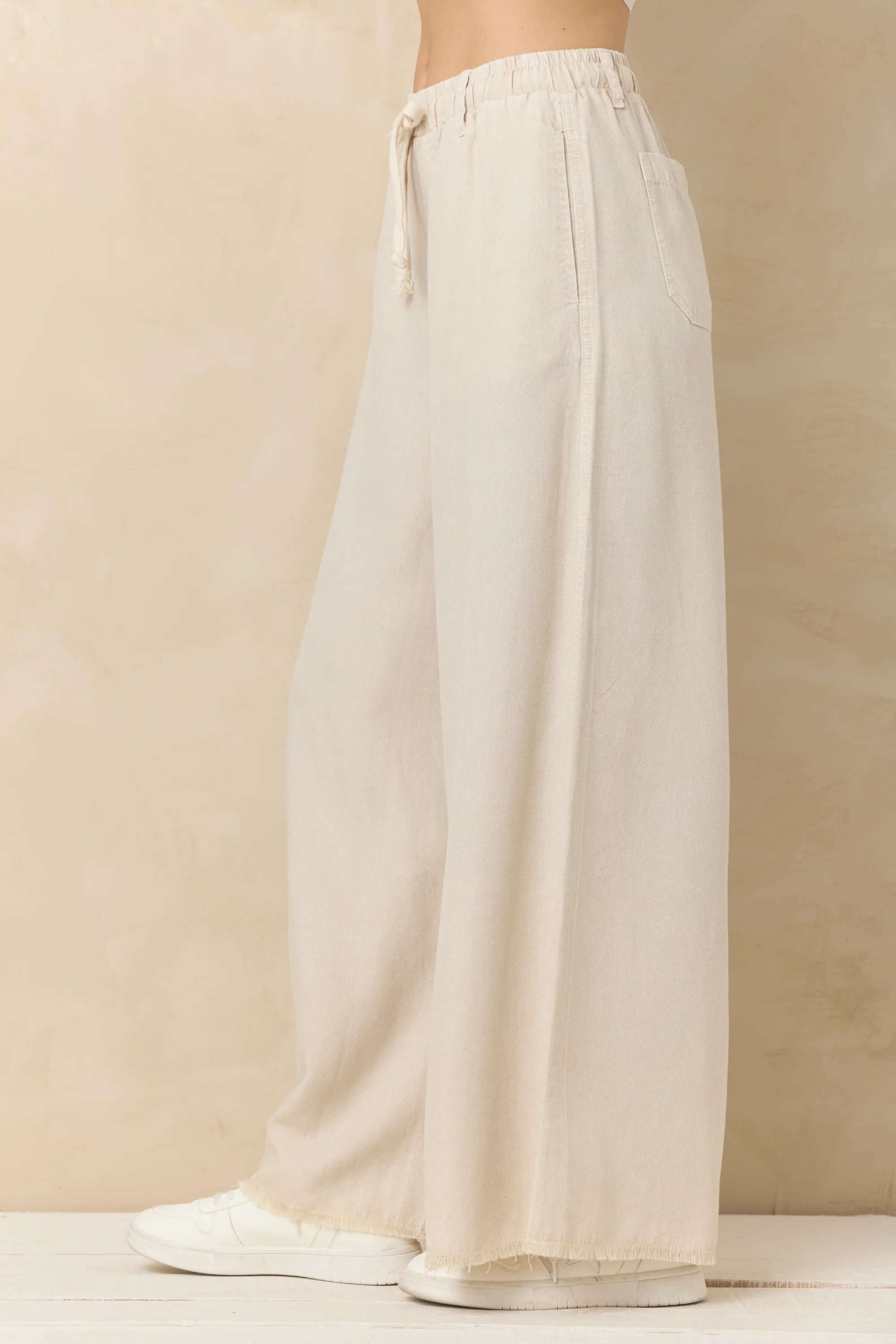 Soft Tan Wide Leg Pant - Image 2