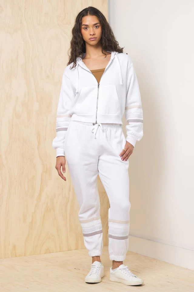 Stripe Burnout Fleece Jogger - Image 3