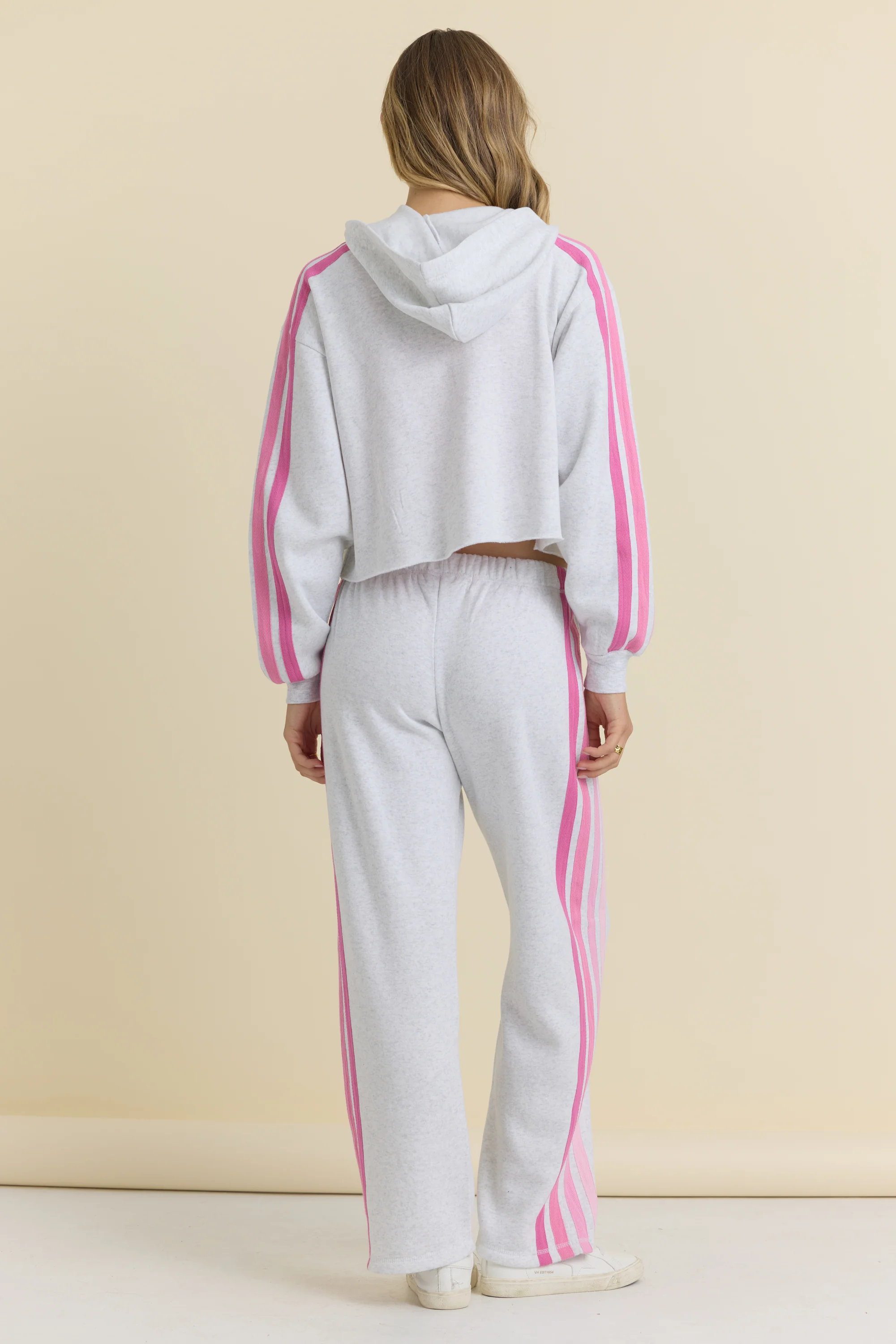 Stripe Twill Tape Fleece Zip Up - Image 5