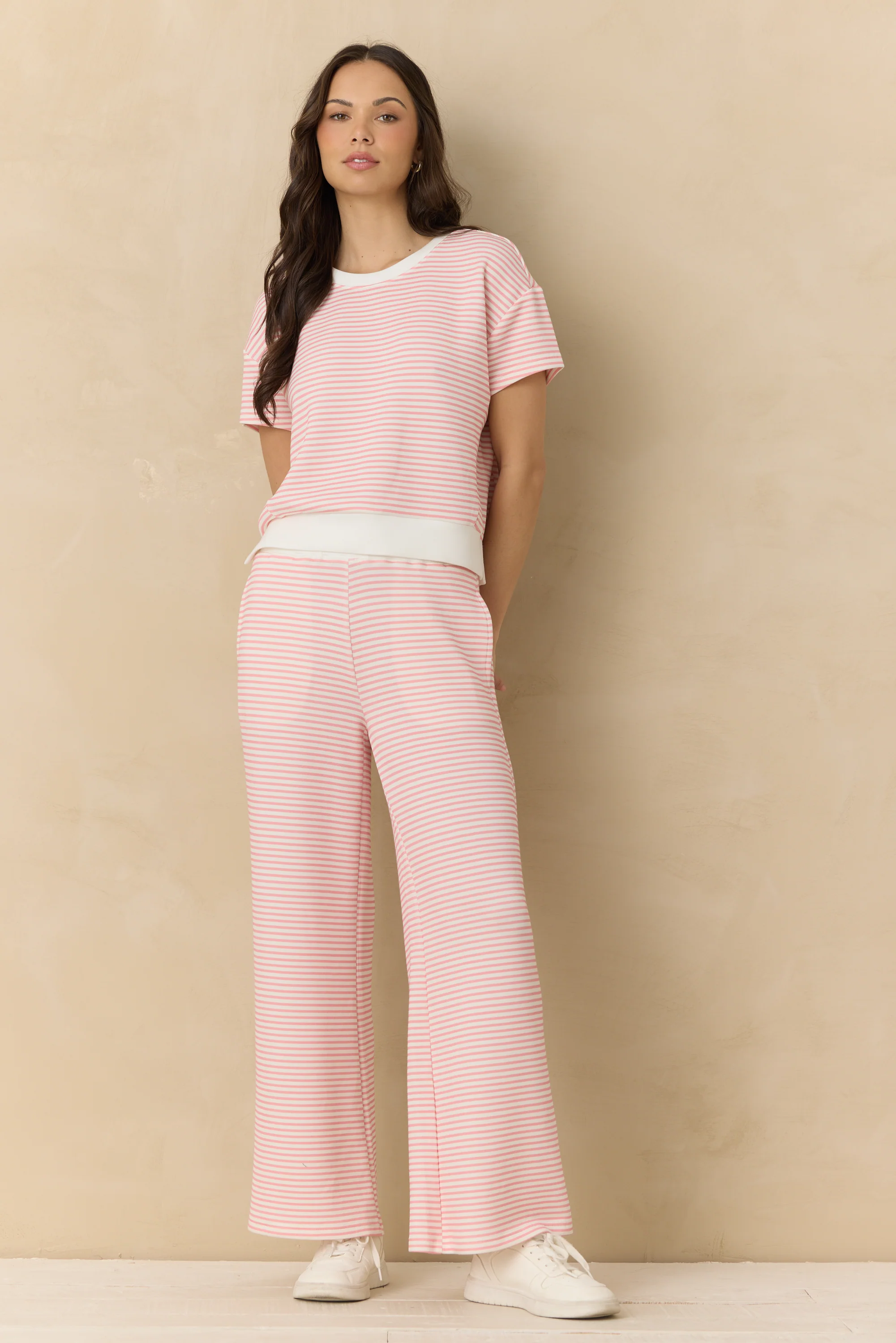 Striped Cloud Fleece Tee - Image 8