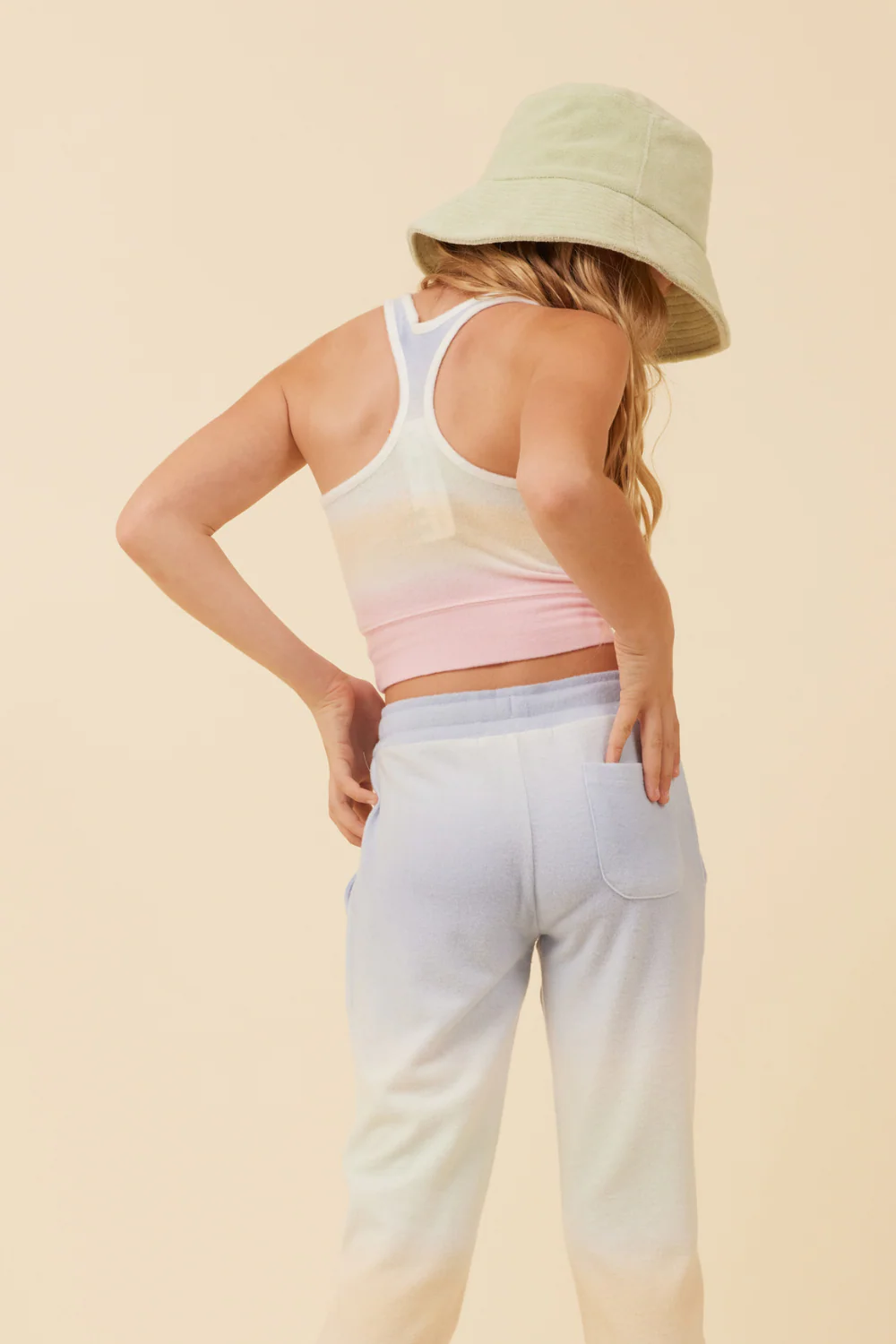 Sunstruck Ombre Racerback Crop Top - Image 2