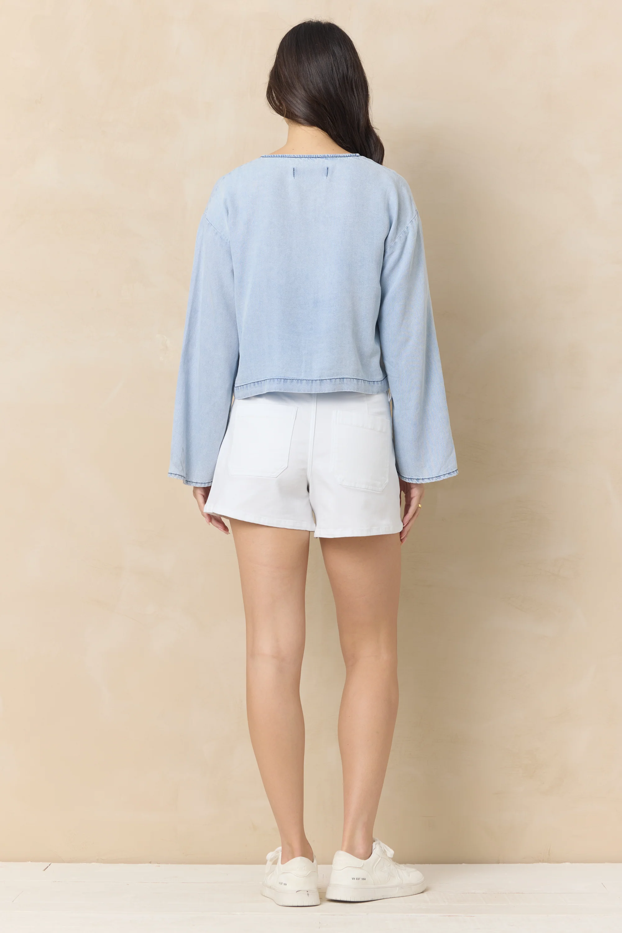 Tencel Tie Front Top - Image 5