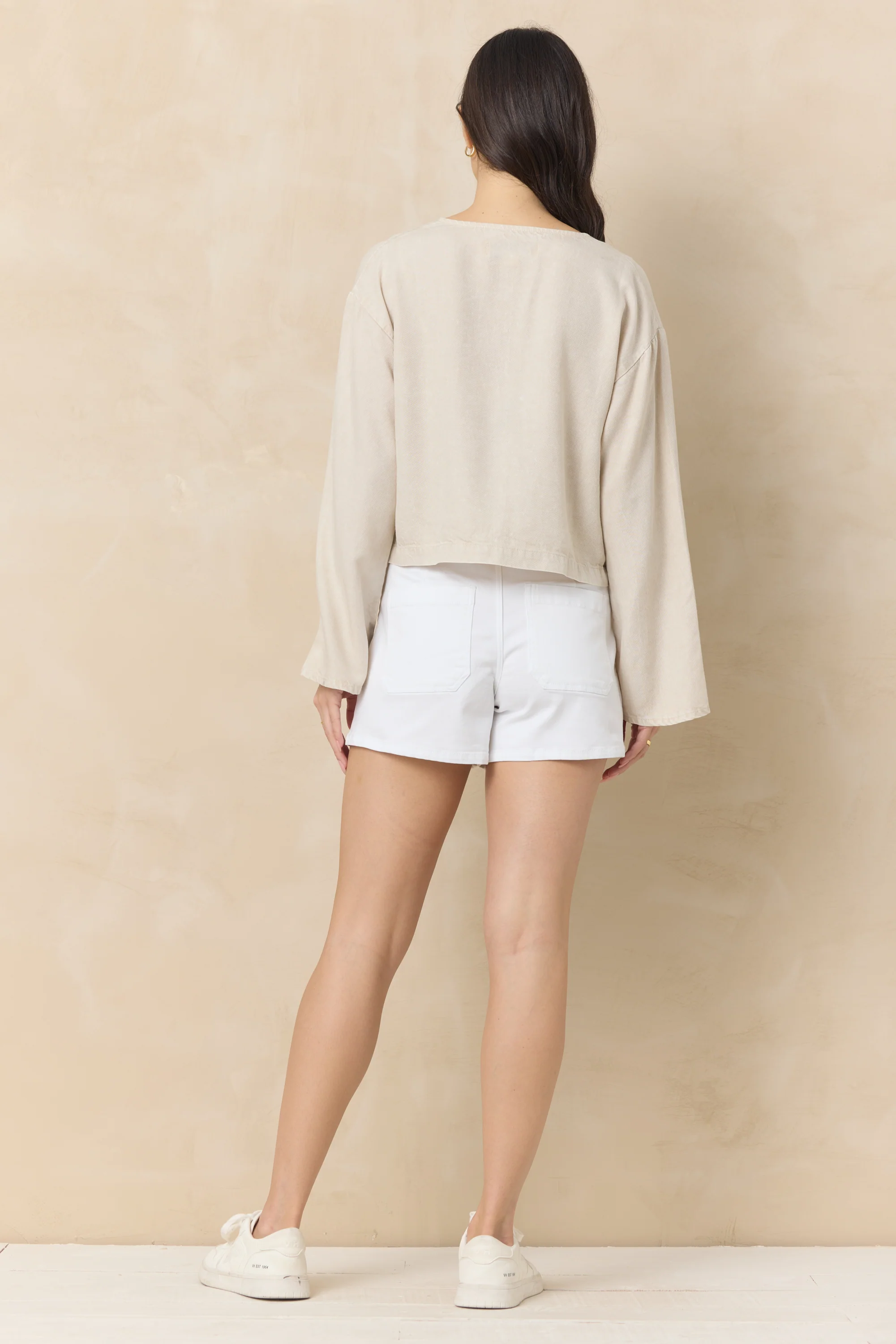 Tencel Tie Front Top - Image 9