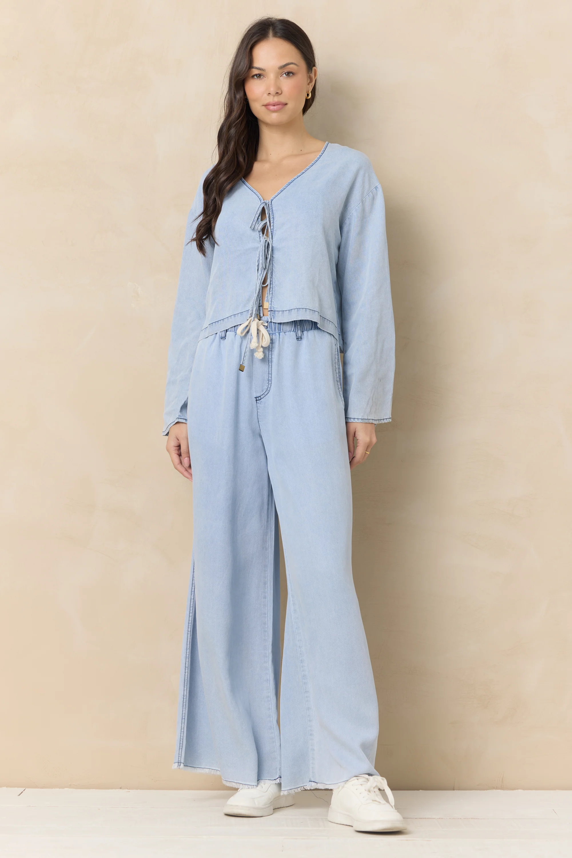 Tencel Wide Leg Pant - Image 2