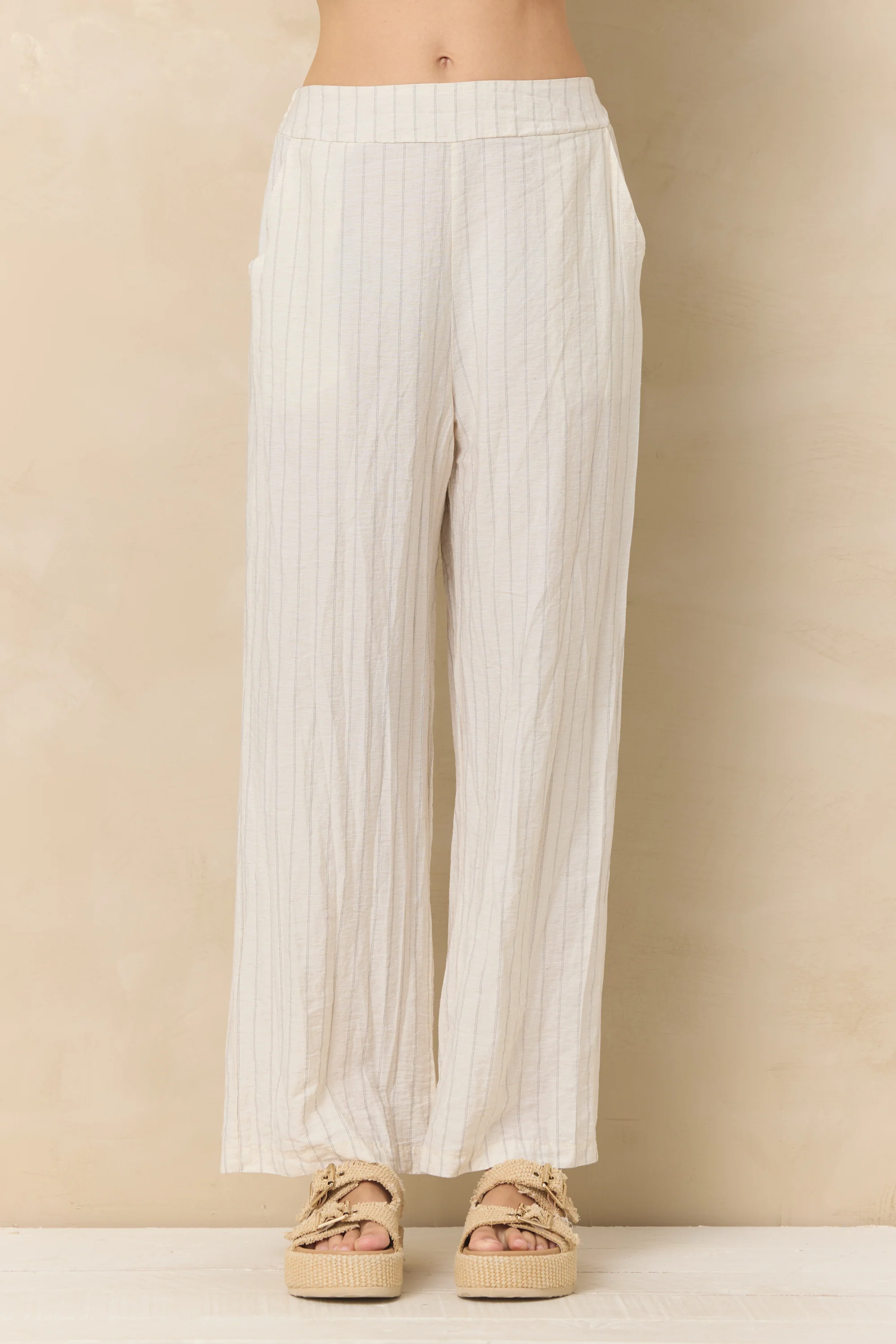 Textured Linen Blend Pant - Image 2