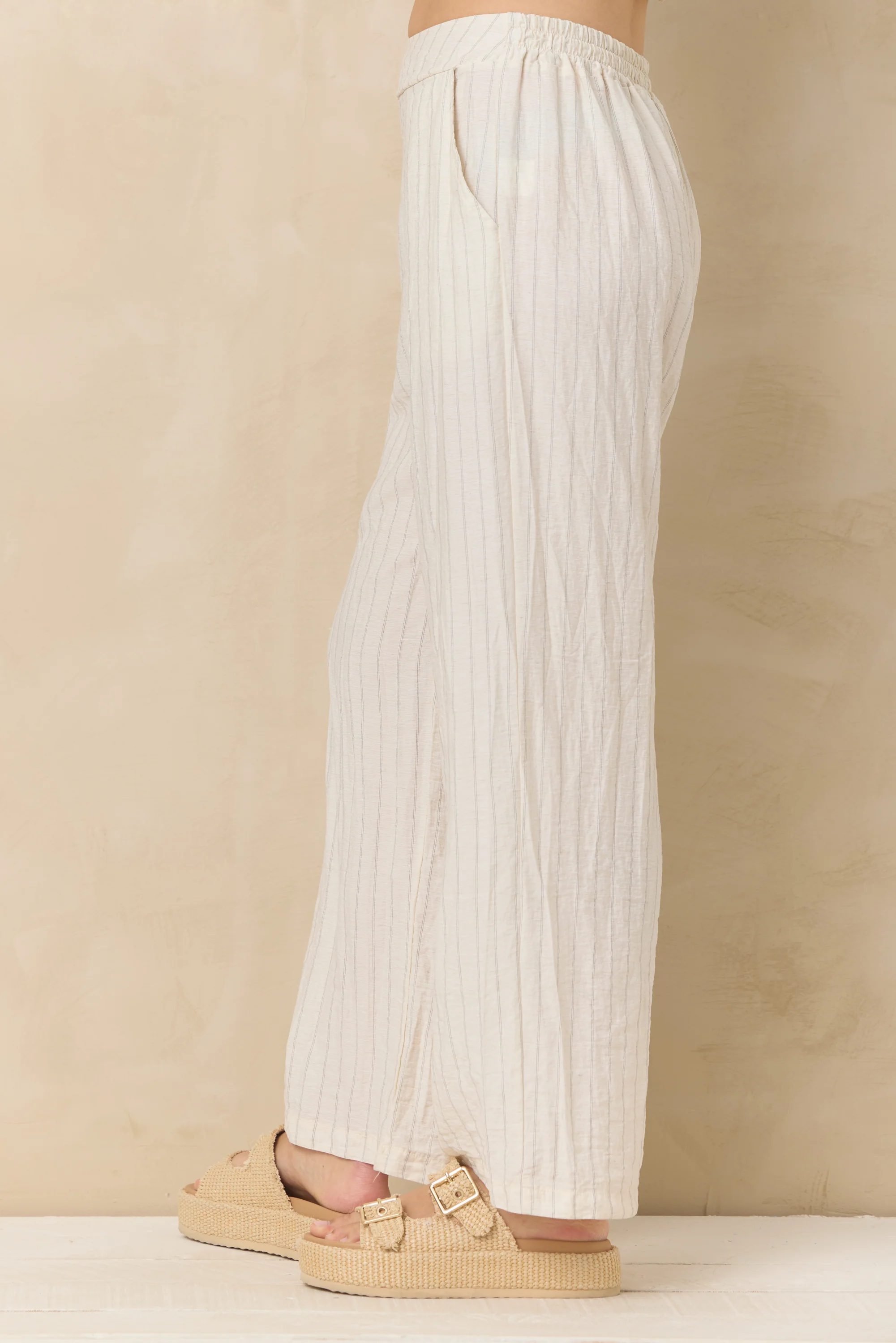 Textured Linen Blend Pant - Image 3