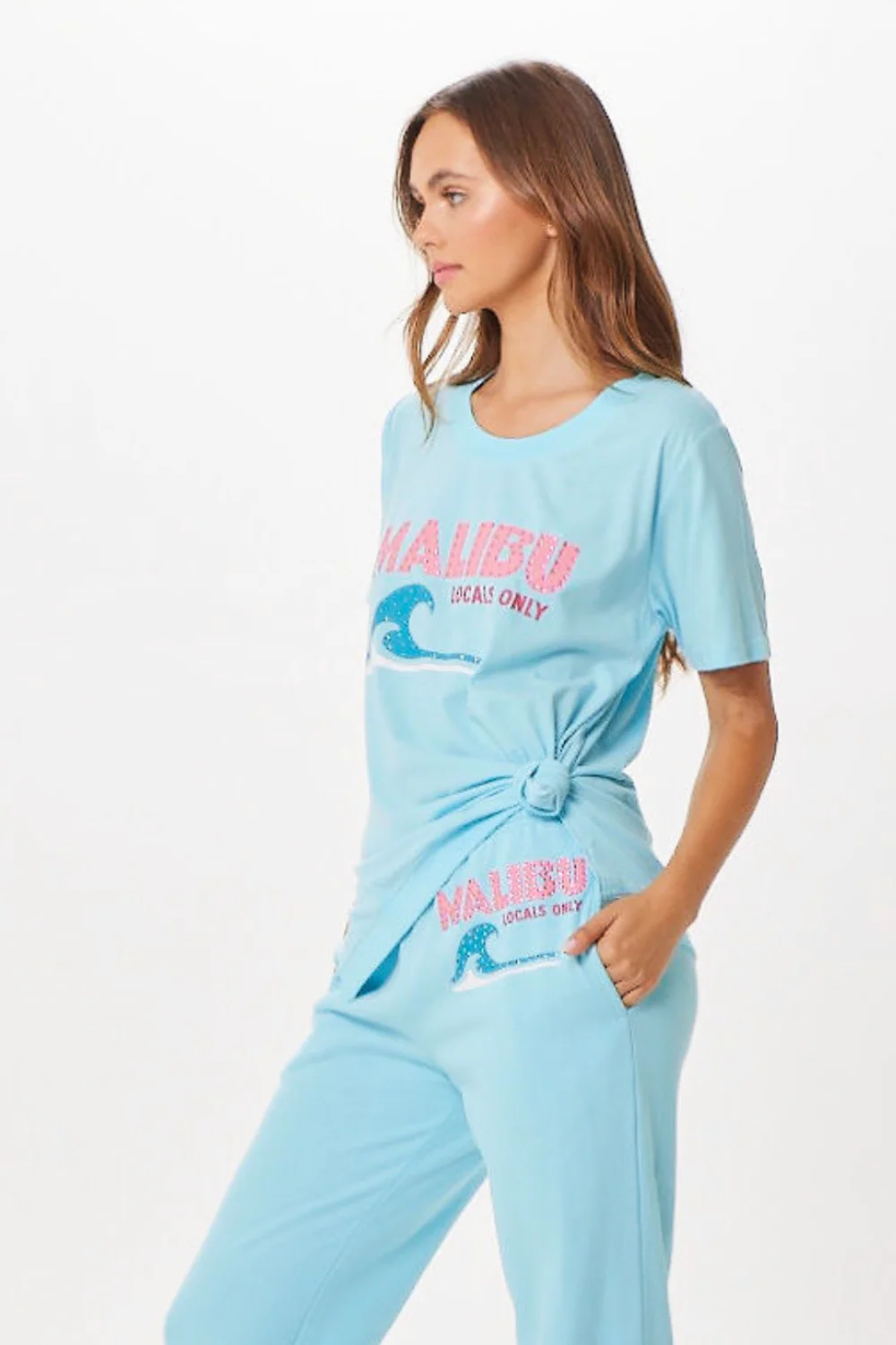 Tropical Blue Malibu Jet Setter T-Shirt - Image 2