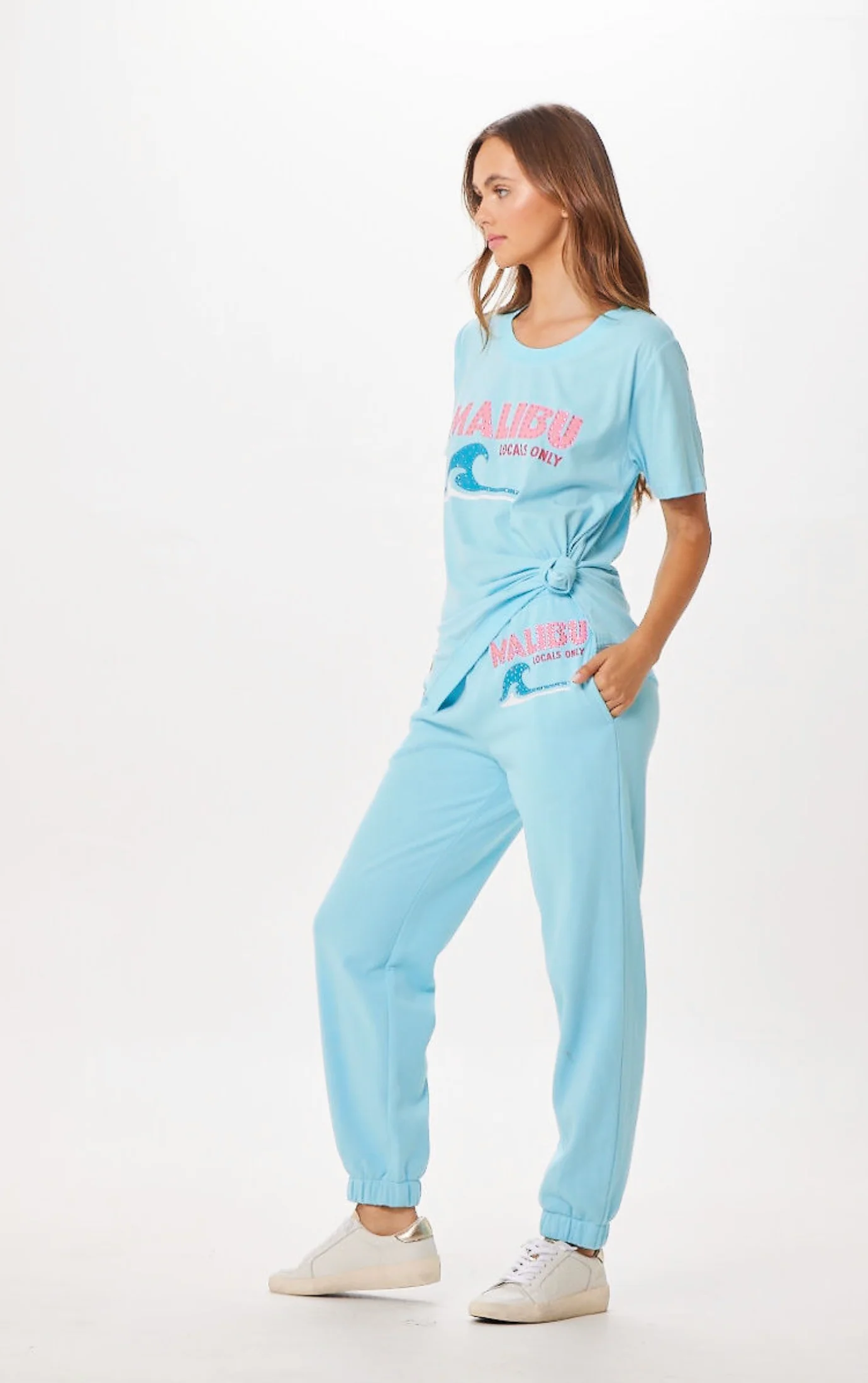 Tropical Blue Malibu Jet Setter T-Shirt - Image 4