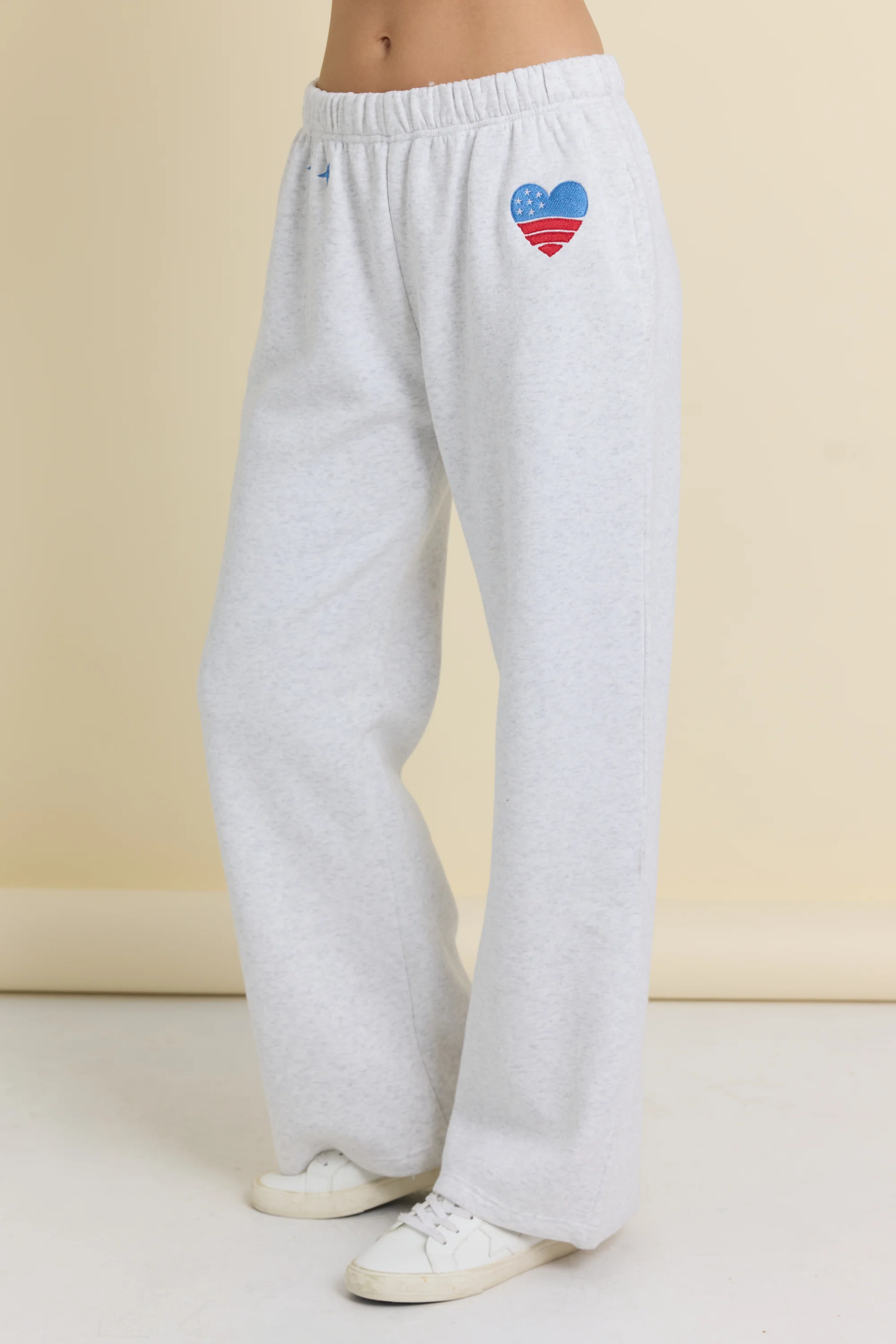 USA Embroidered Wide Leg Pants - Image 2