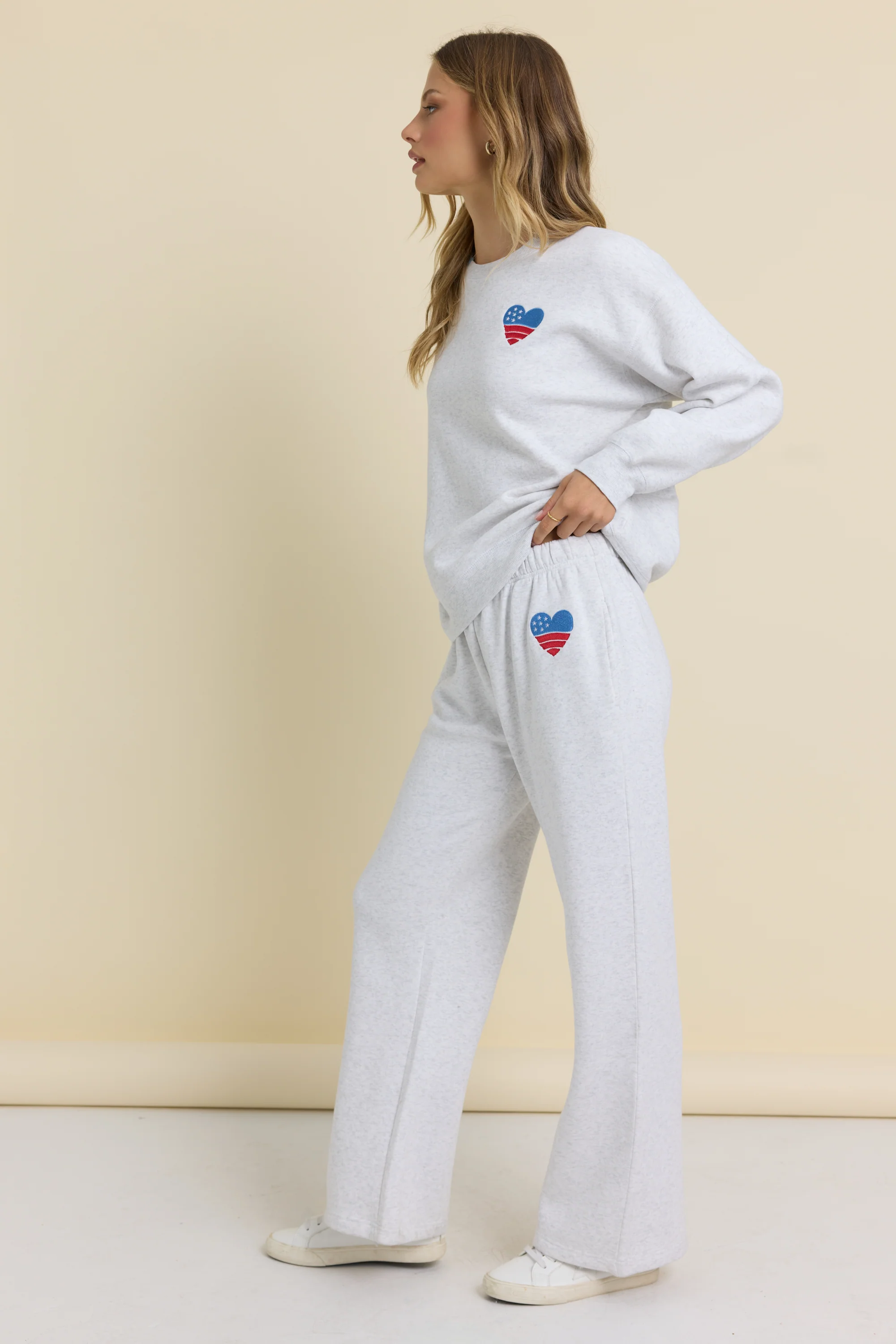 USA Embroidered Wide Leg Pants - Image 6
