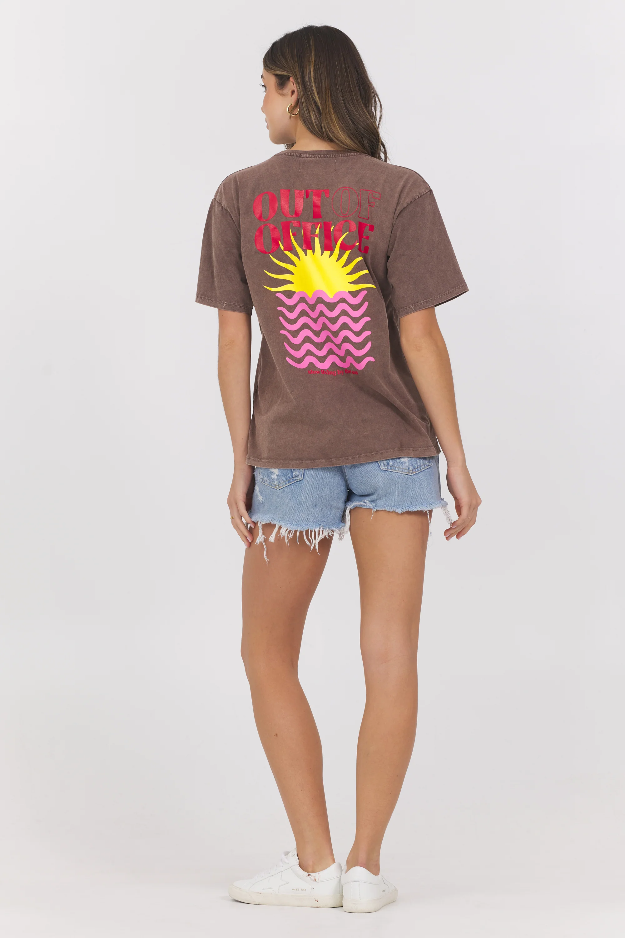 Washed Graphic Tee Out Of Office - Image 2